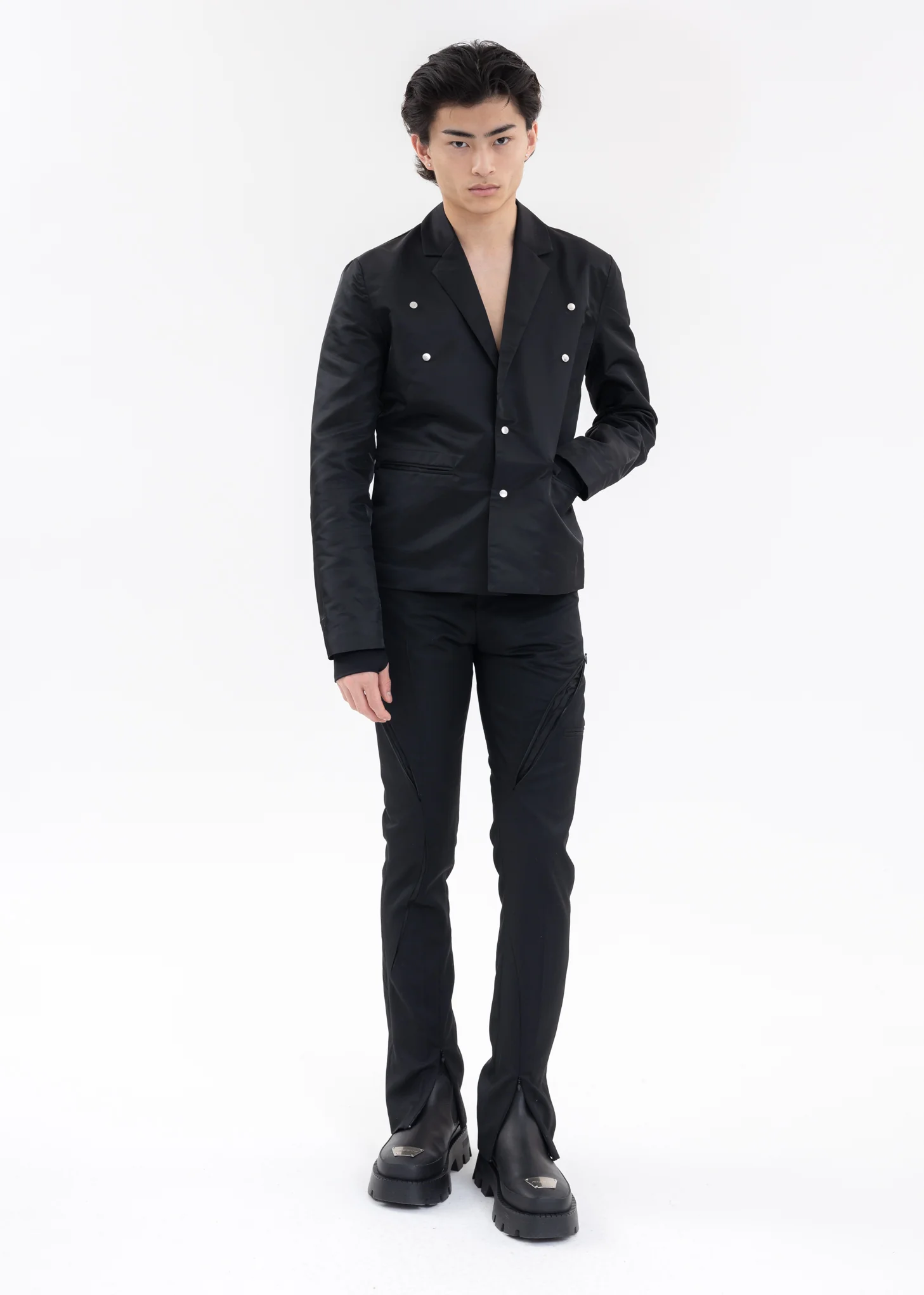 Black ANAGENESIS TECHNICAL Blazer Combo - Image 9