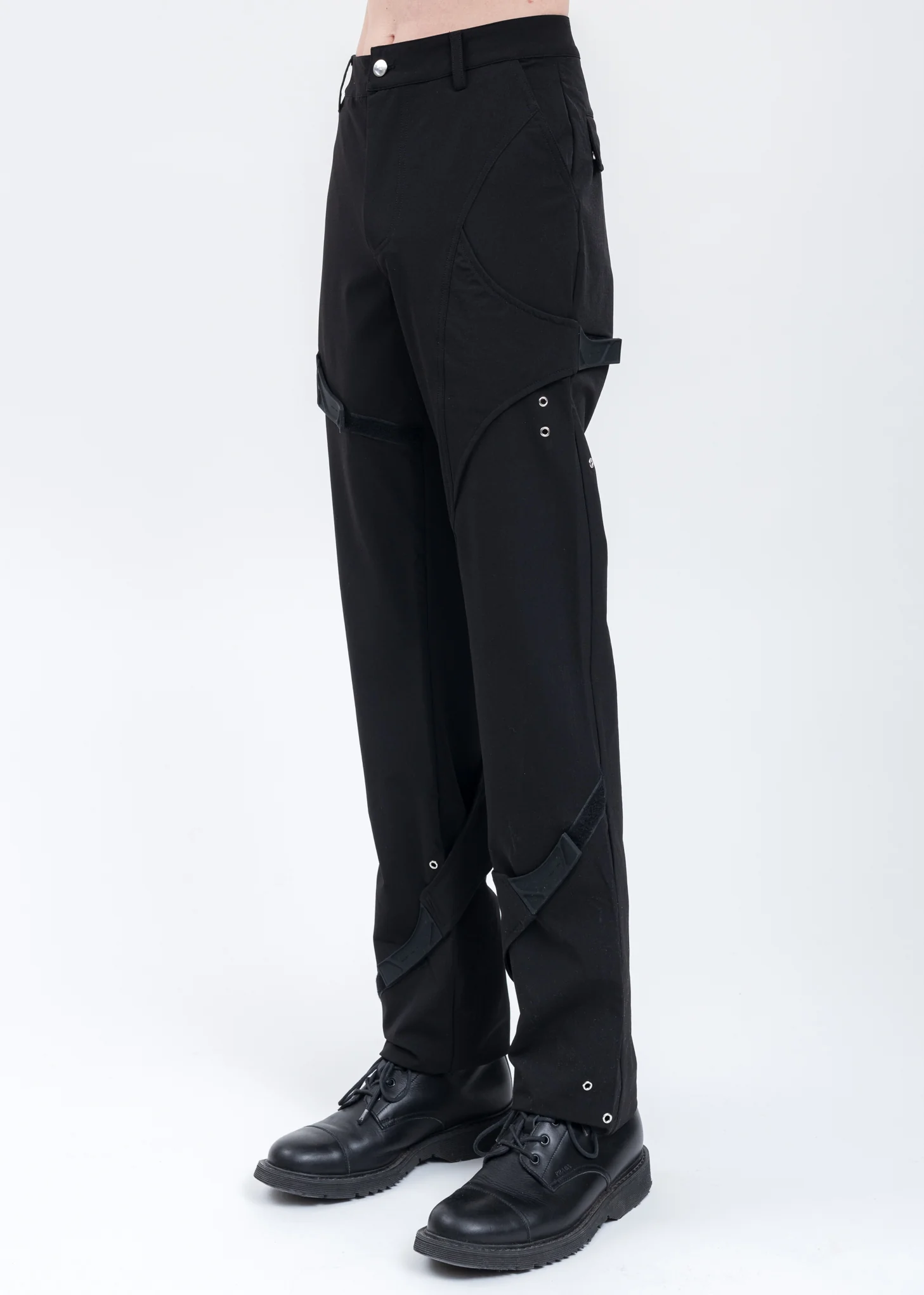 Black ANAMORPHIC Cargo Pants - Image 3