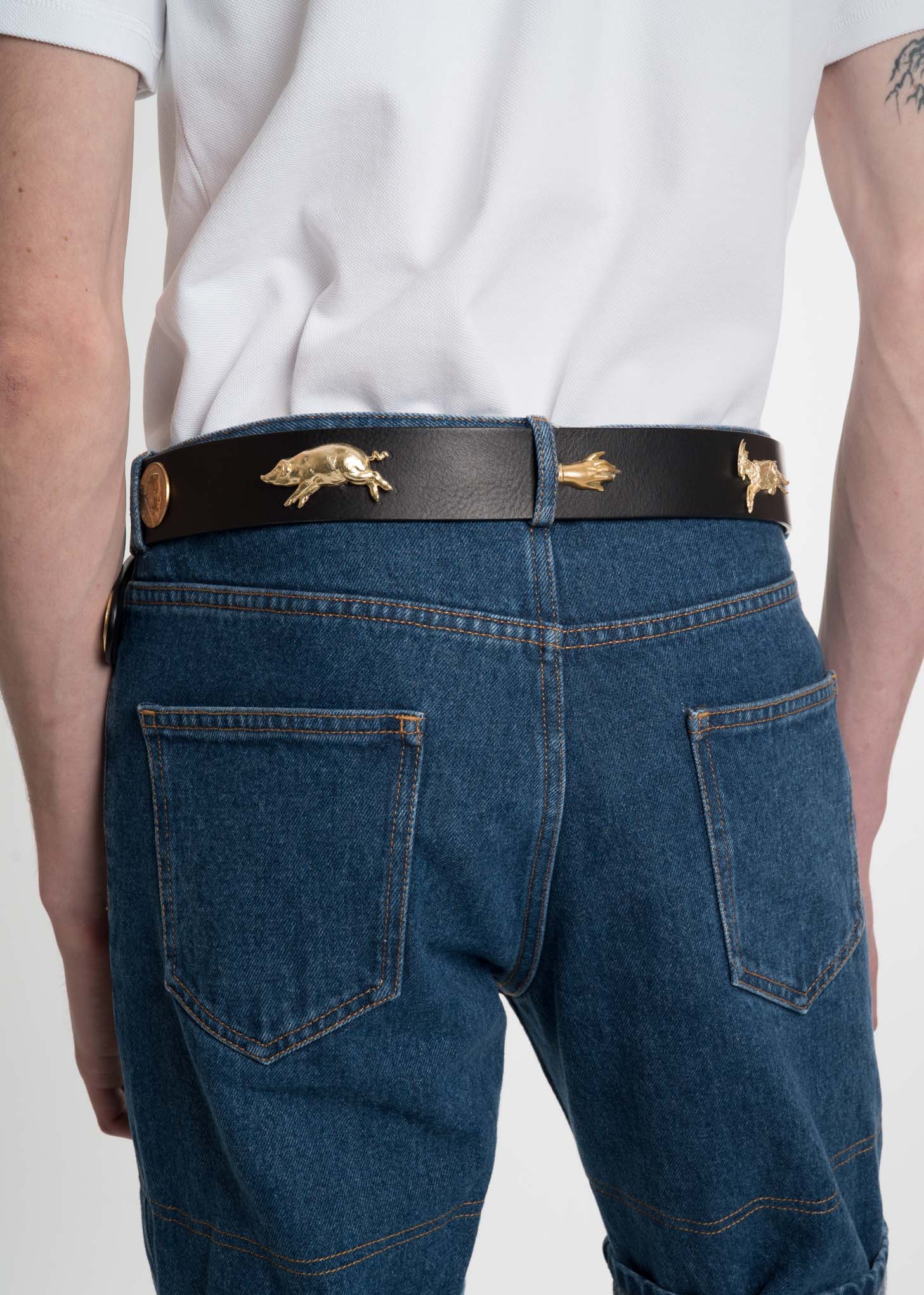 Black and Gold Dore Belt - Image 2