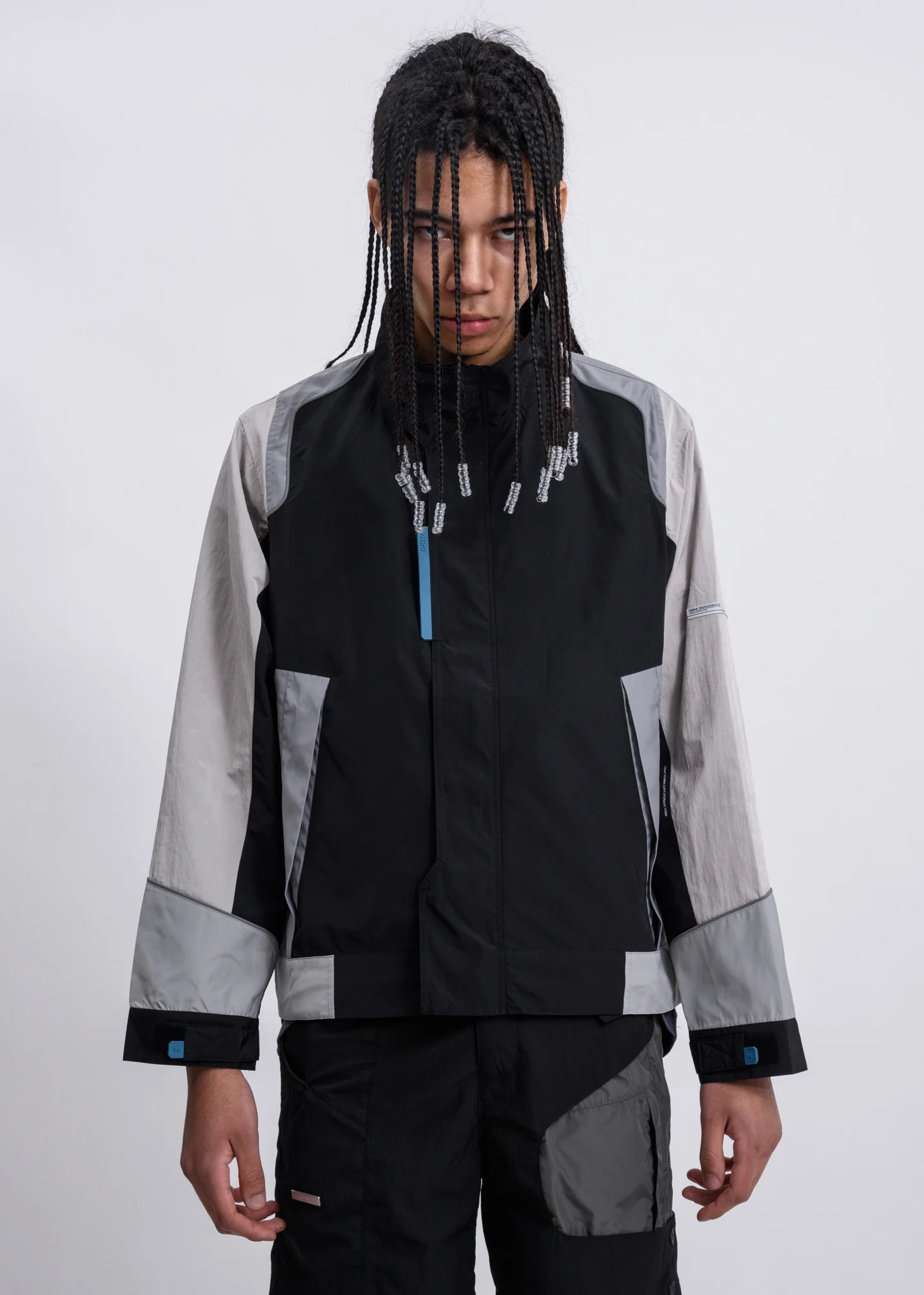 Interstellar Liaison Panelled Zip-Up Windbreaker