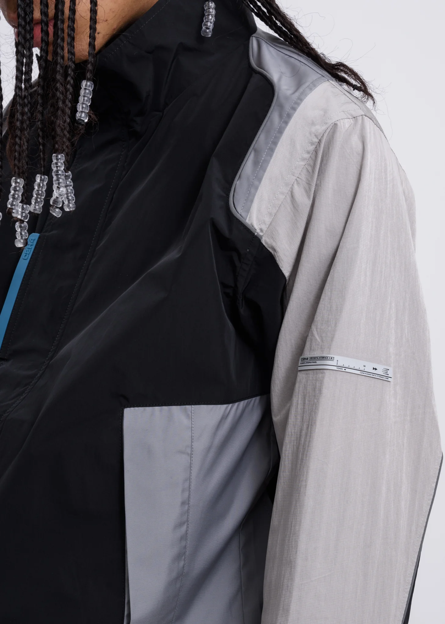Interstellar Liaison Panelled Zip-Up Windbreaker - Image 3