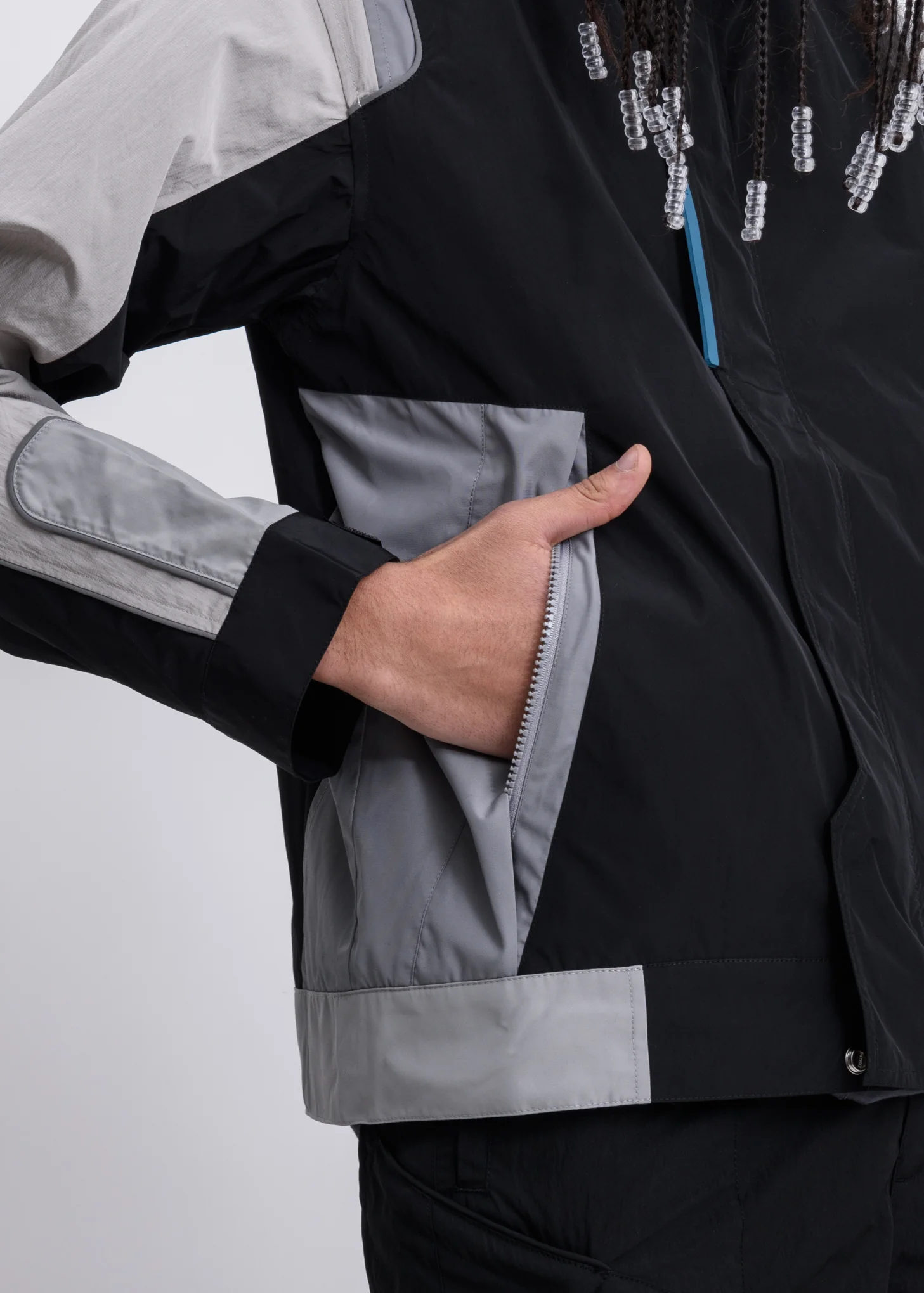 Interstellar Liaison Panelled Zip-Up Windbreaker - Image 4
