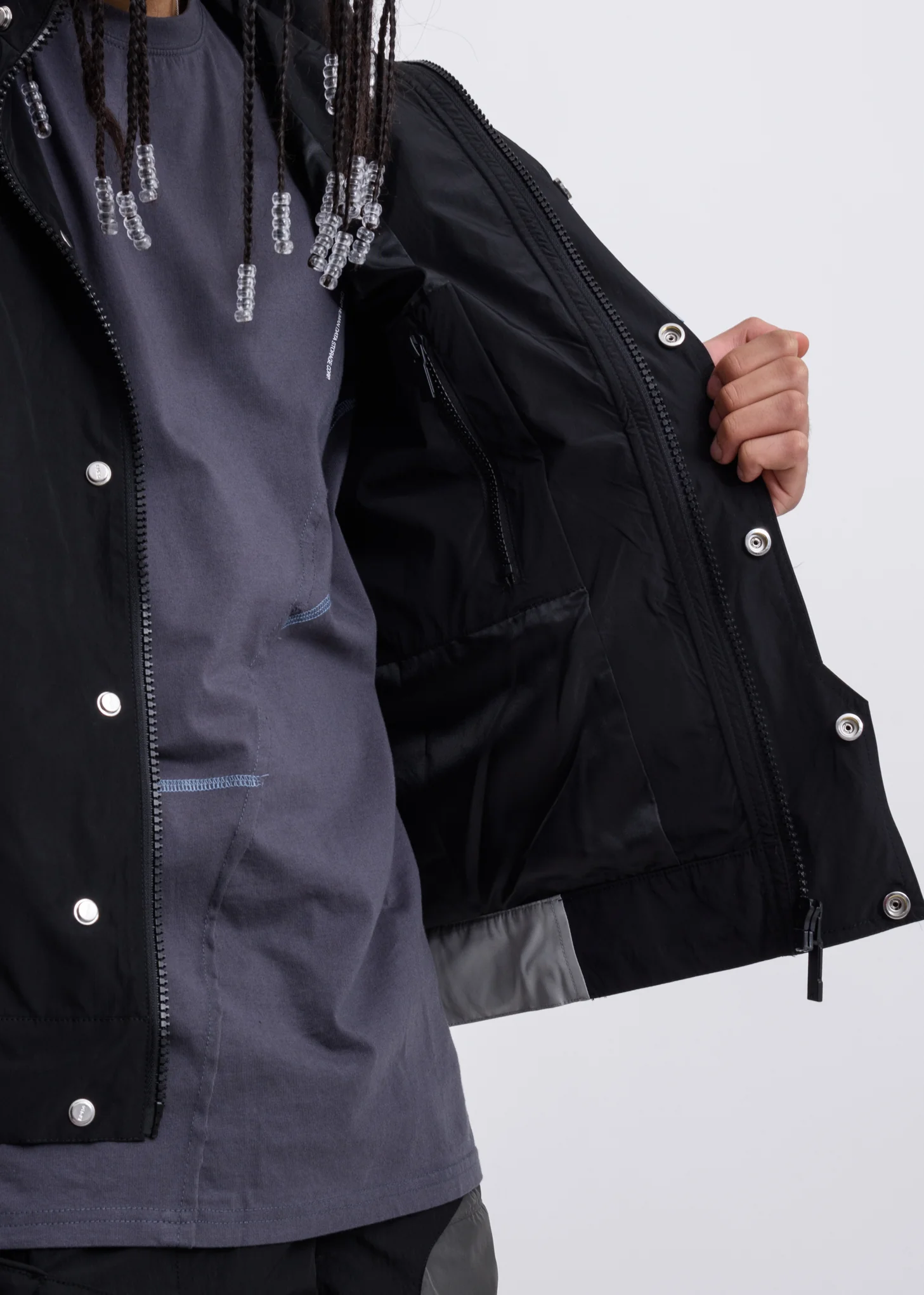 Interstellar Liaison Panelled Zip-Up Windbreaker - Image 6