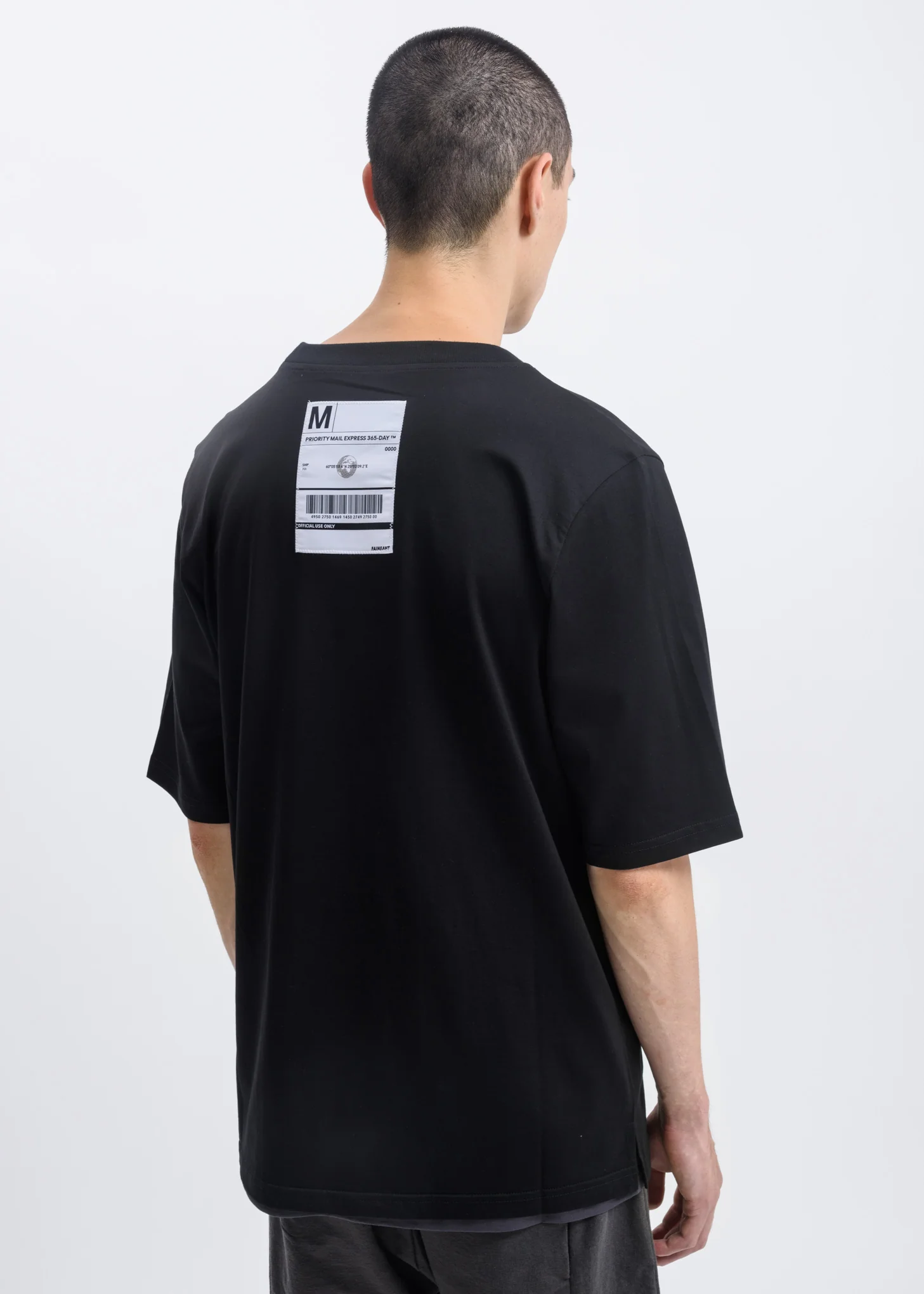 Black and Grey Label T-Shirt - Image 3