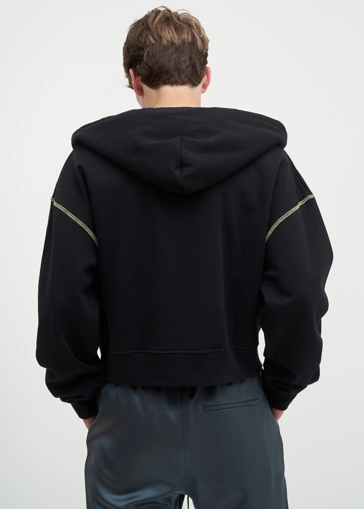 Black and Neon Tyrone Hoodie - Image 3