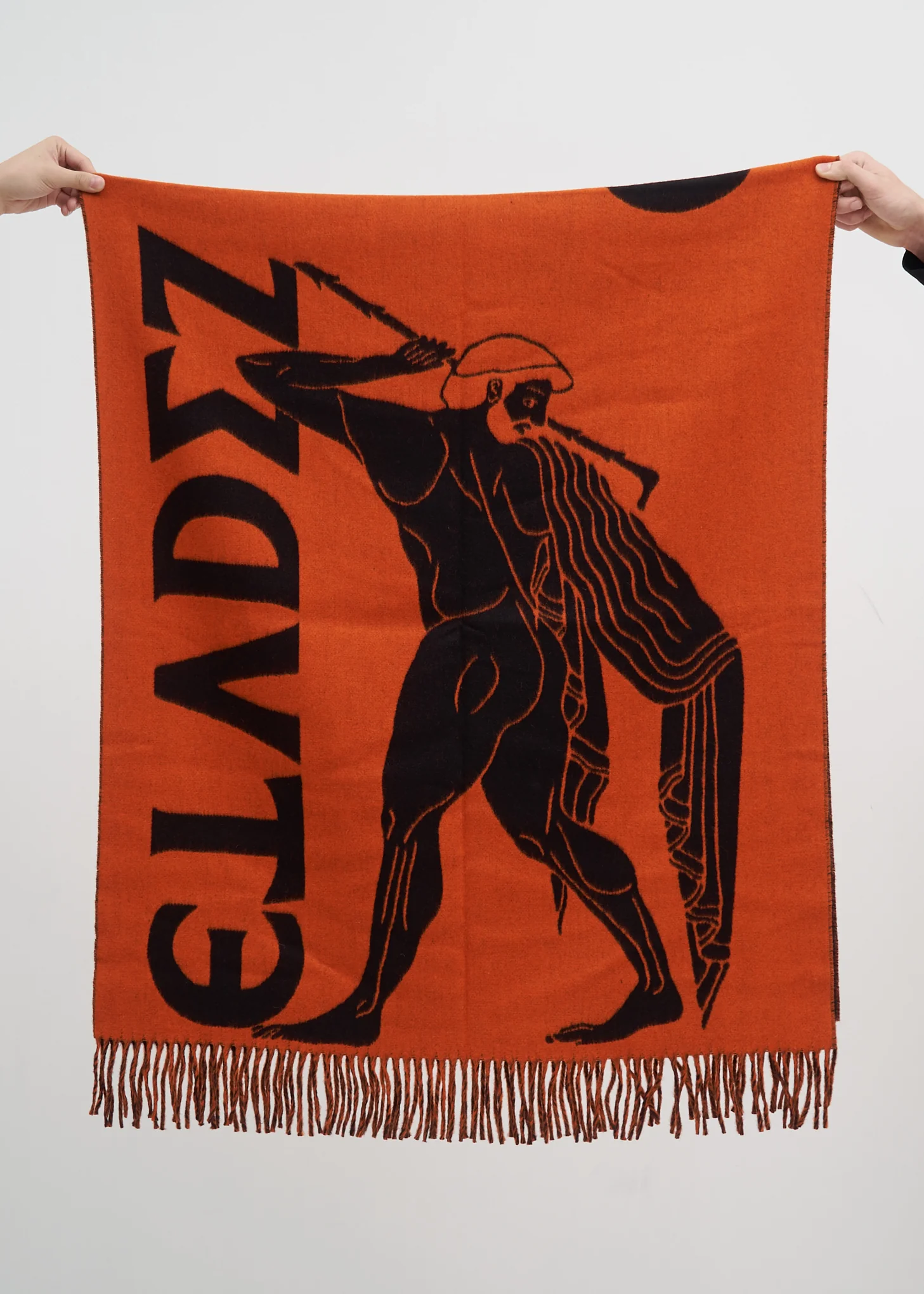 Black and Orange Attika Scarf - Image 2