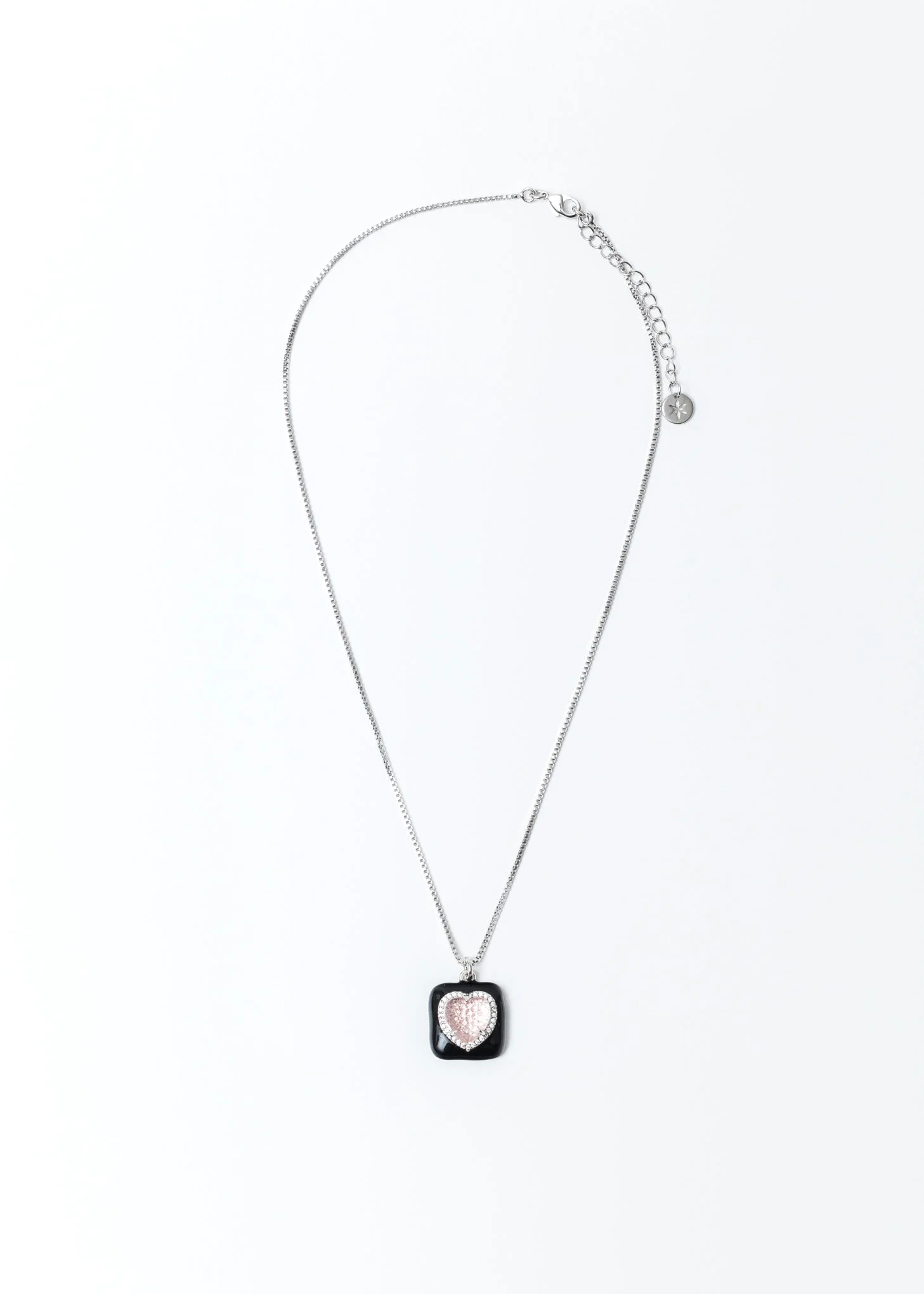 Black And Pink Heart Necklace - Image 4