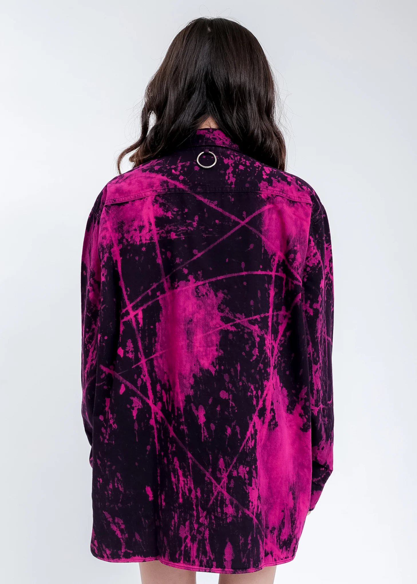 Black And Pink KIDILL × EDWIN Patch Denim Shirts - Image 3