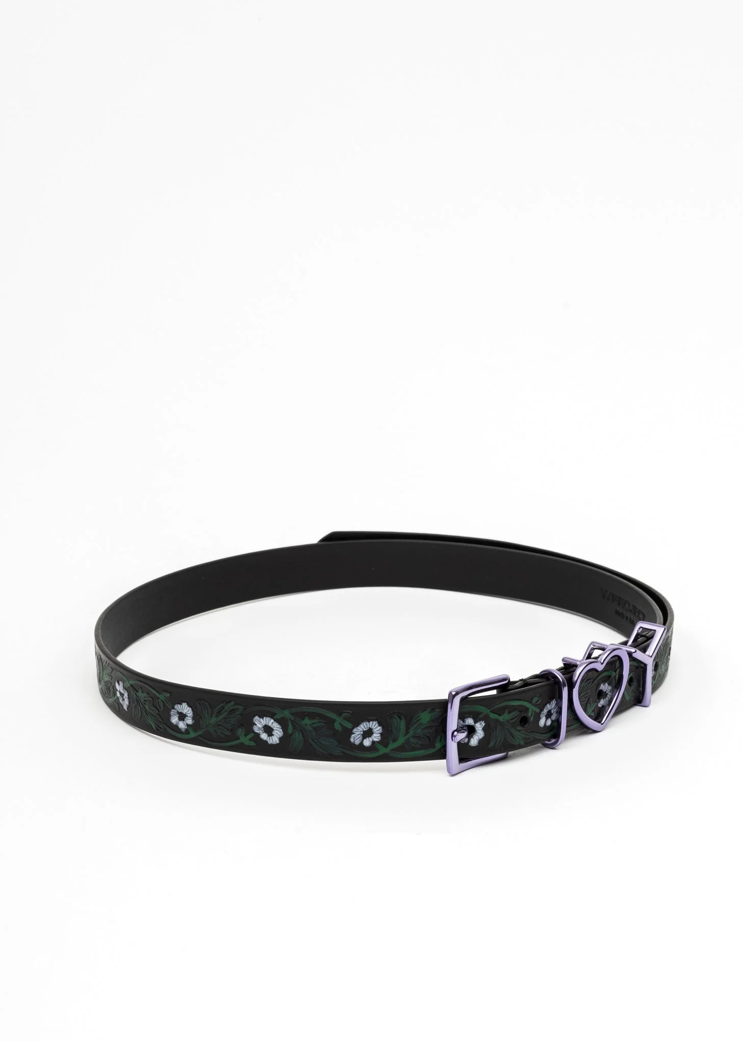 Black And Purple FLORAL Y HEART Belt - Image 9
