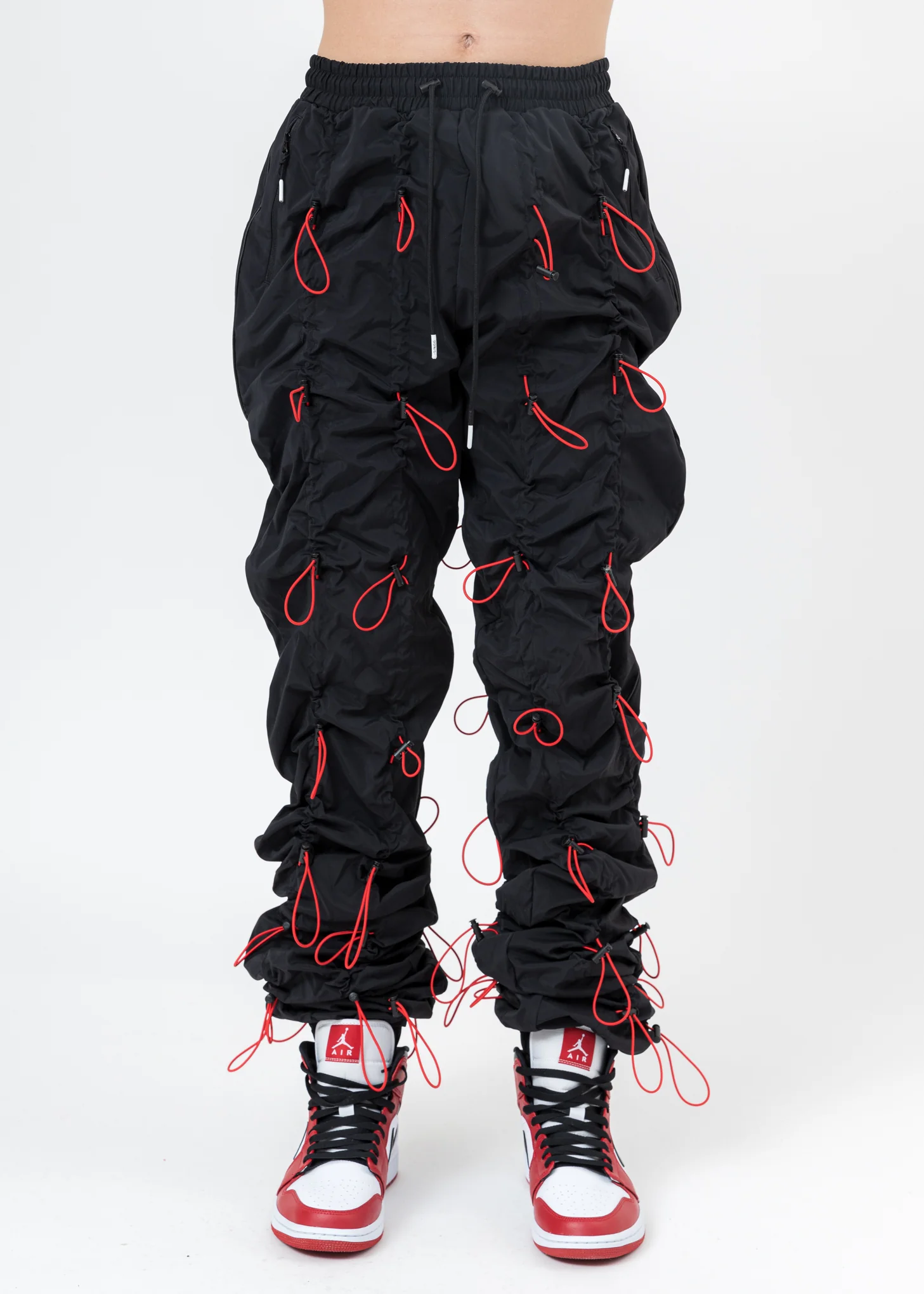 Black And Red GOBCHANG Pants - Image 3