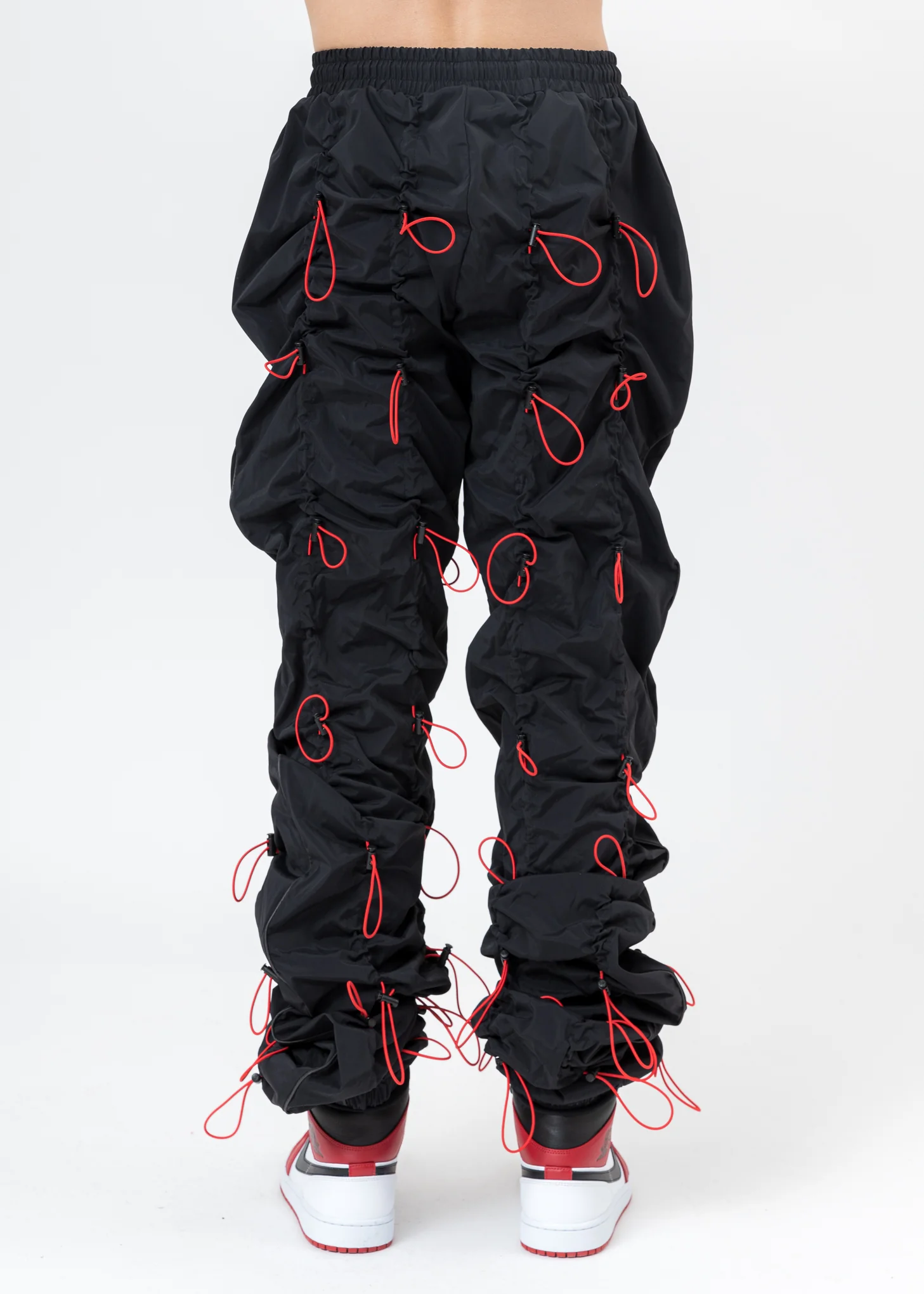 Black And Red GOBCHANG Pants - Image 4