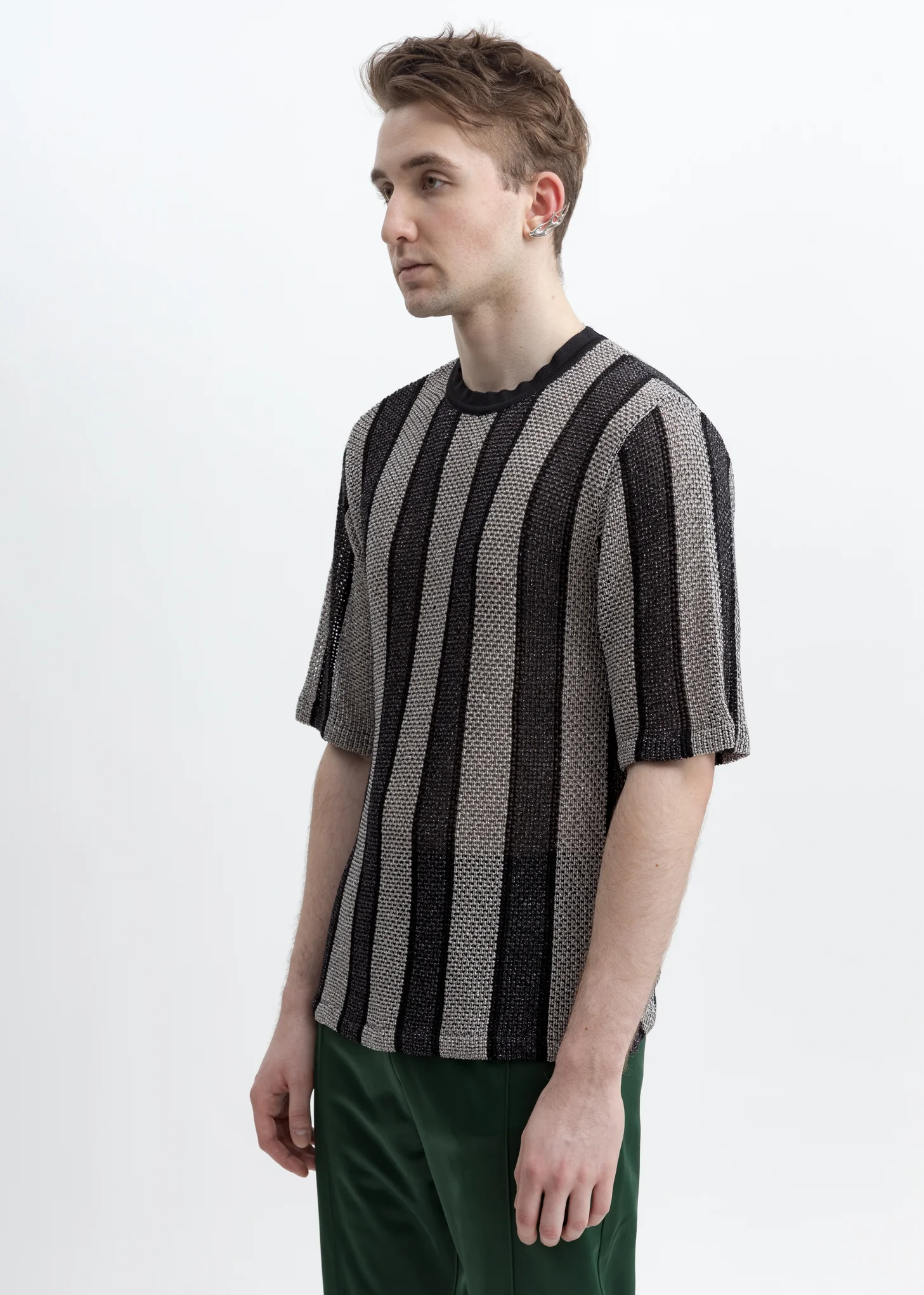 Black And Silver Wesley T-Shirt - Image 2