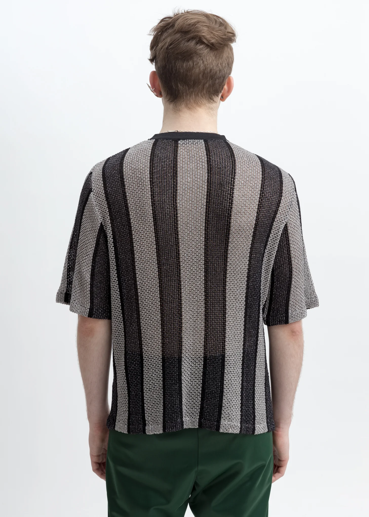 Black And Silver Wesley T-Shirt - Image 3