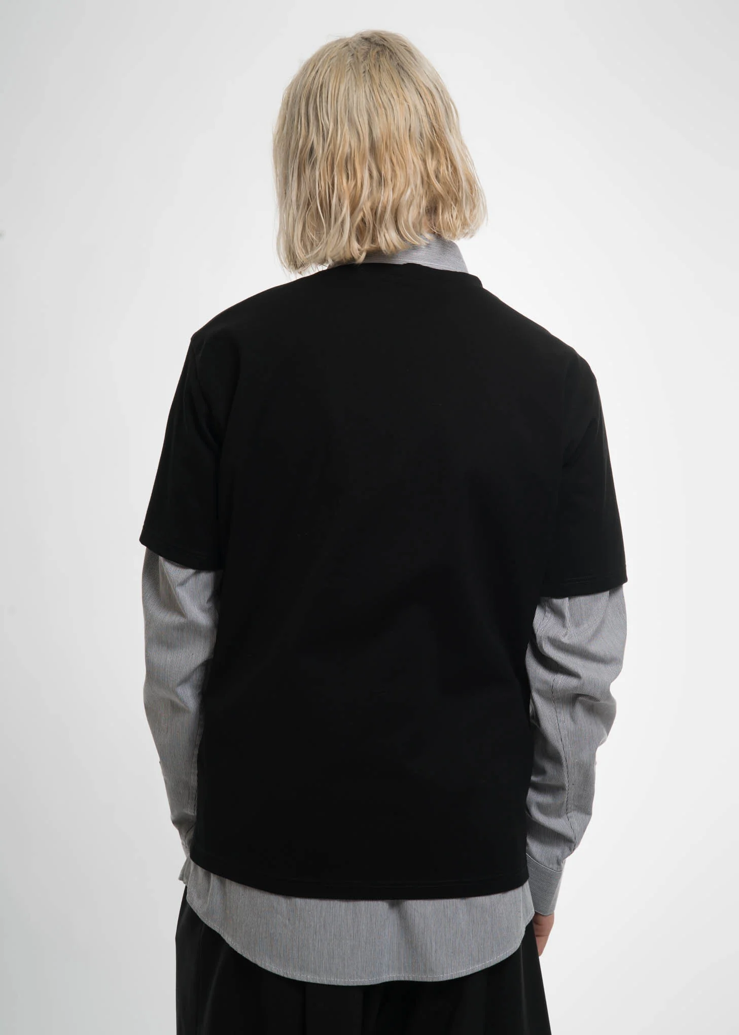 Black and Stripe Hues Mix Shirt - Image 4