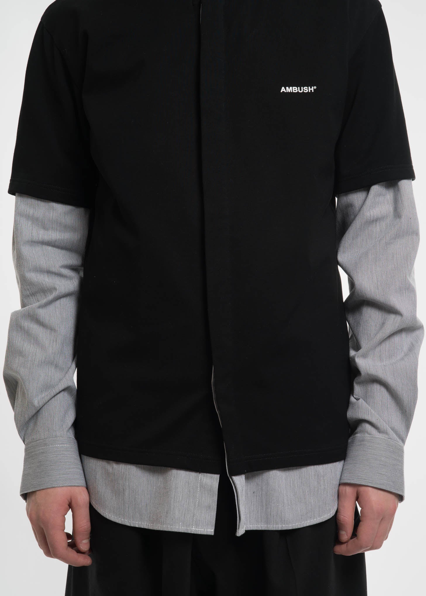 Black and Stripe Hues Mix Shirt - Image 6