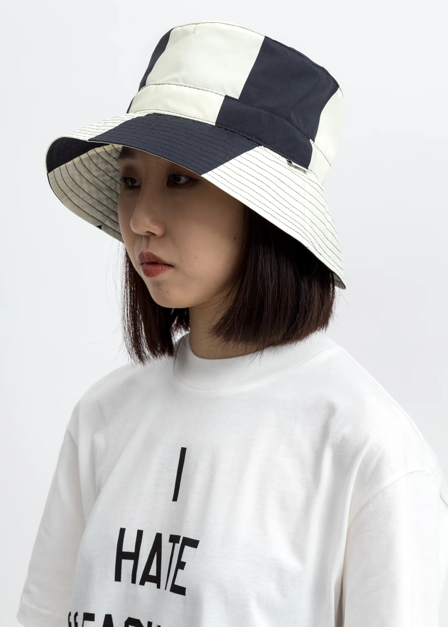 Black And White Bucket Hat - Image 2