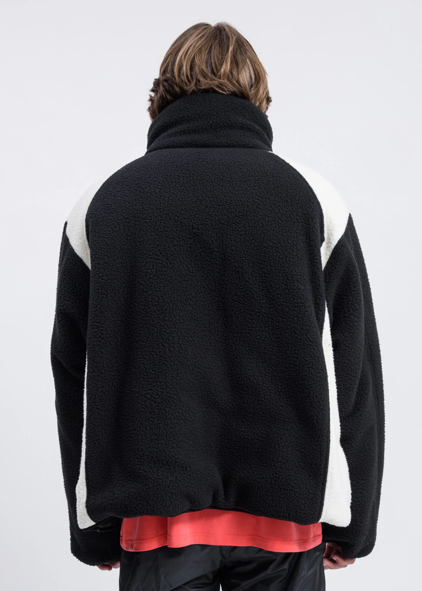 Black And White Reversible Fleece Jacket - Image 5