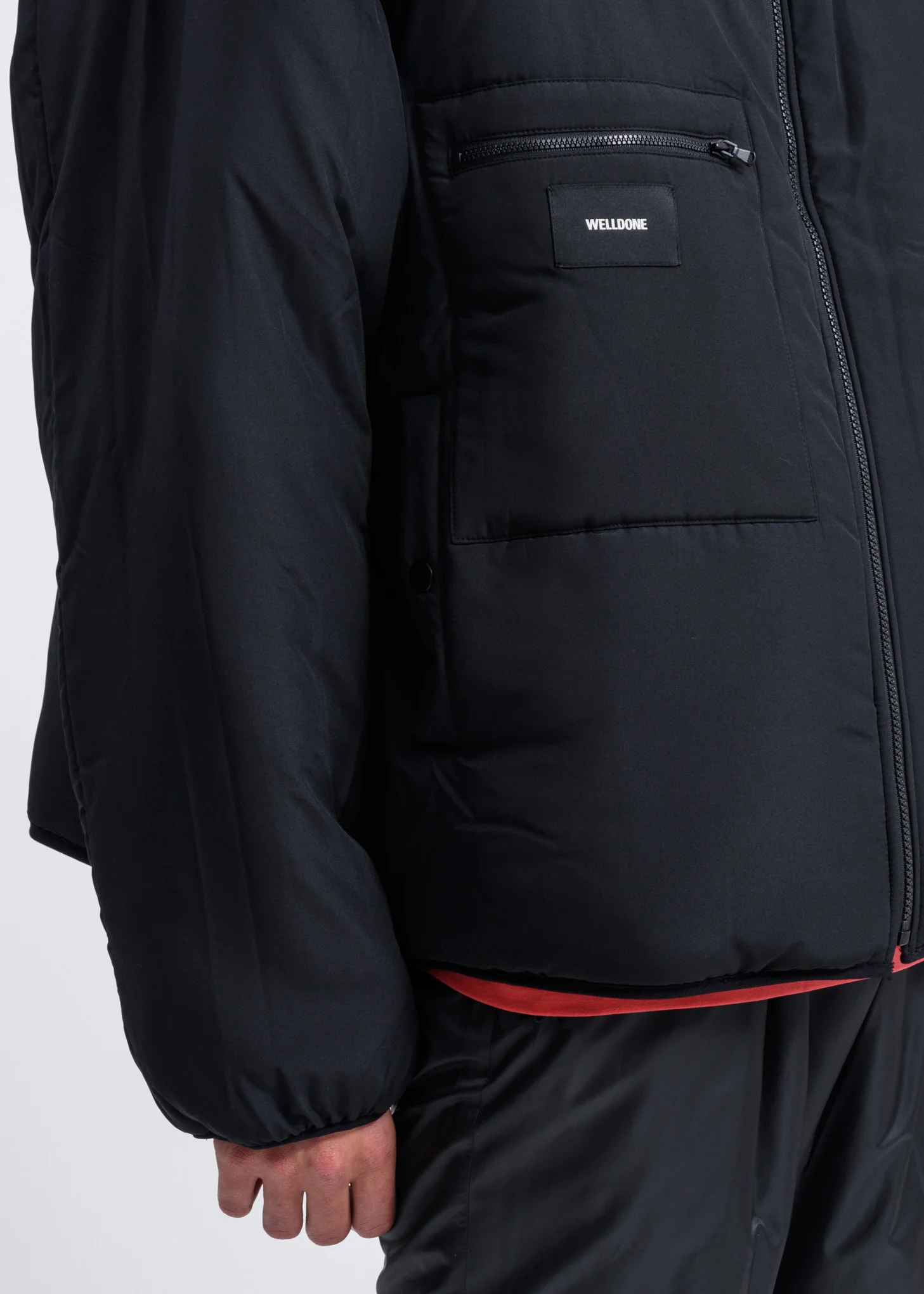 Black And White Reversible Fleece Jacket - Image 8