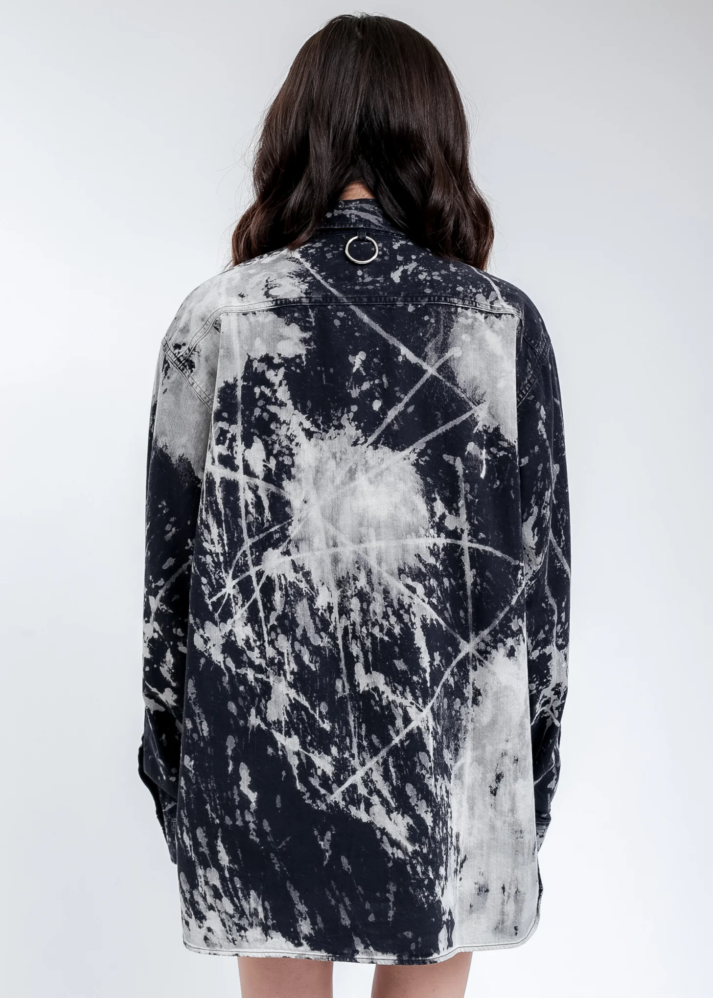 Black And White KIDILL × EDWIN Patch Denim Shirts - Image 4