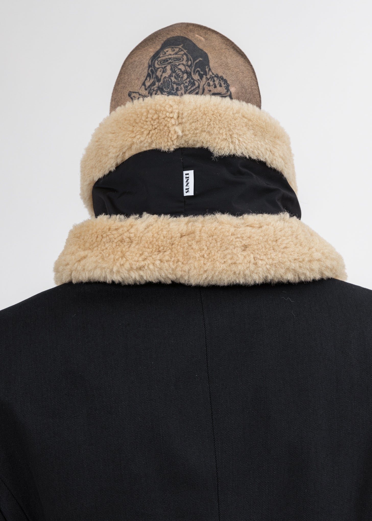 Black And White Neck Warmer - Image 3