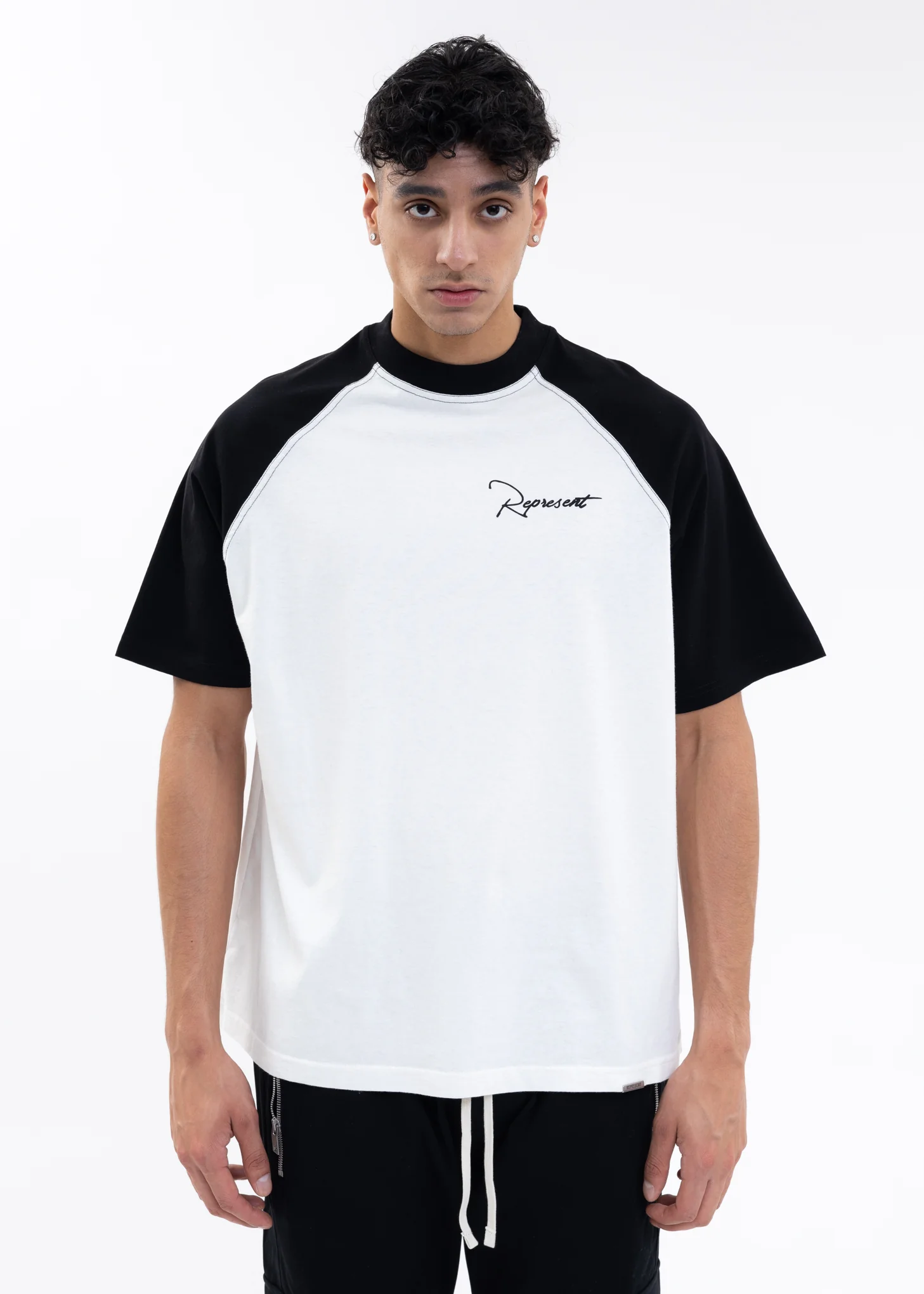 Black And White RAGLAN T-Shirt
