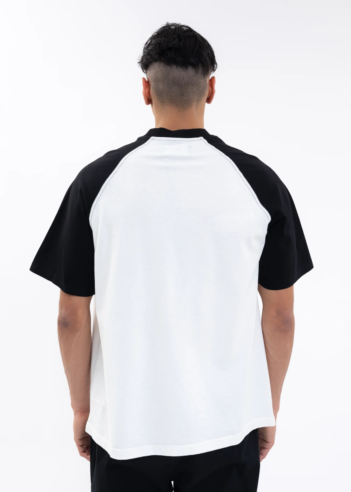 Black And White RAGLAN T-Shirt - Image 3