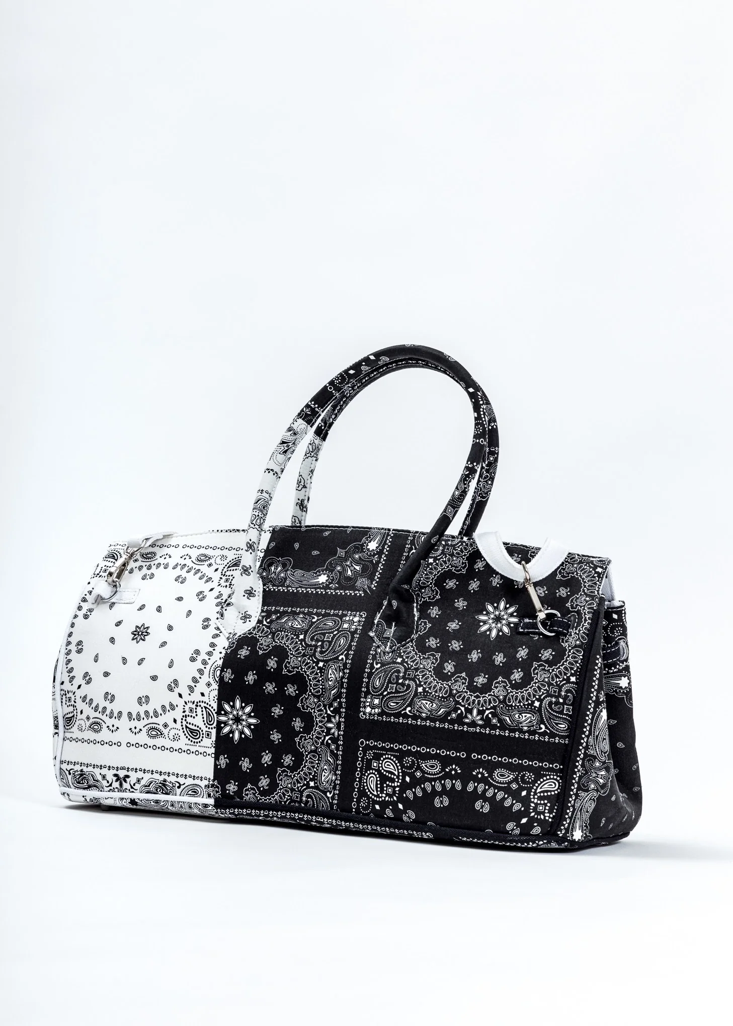 Black And White Remade Bandana Bag - Image 3