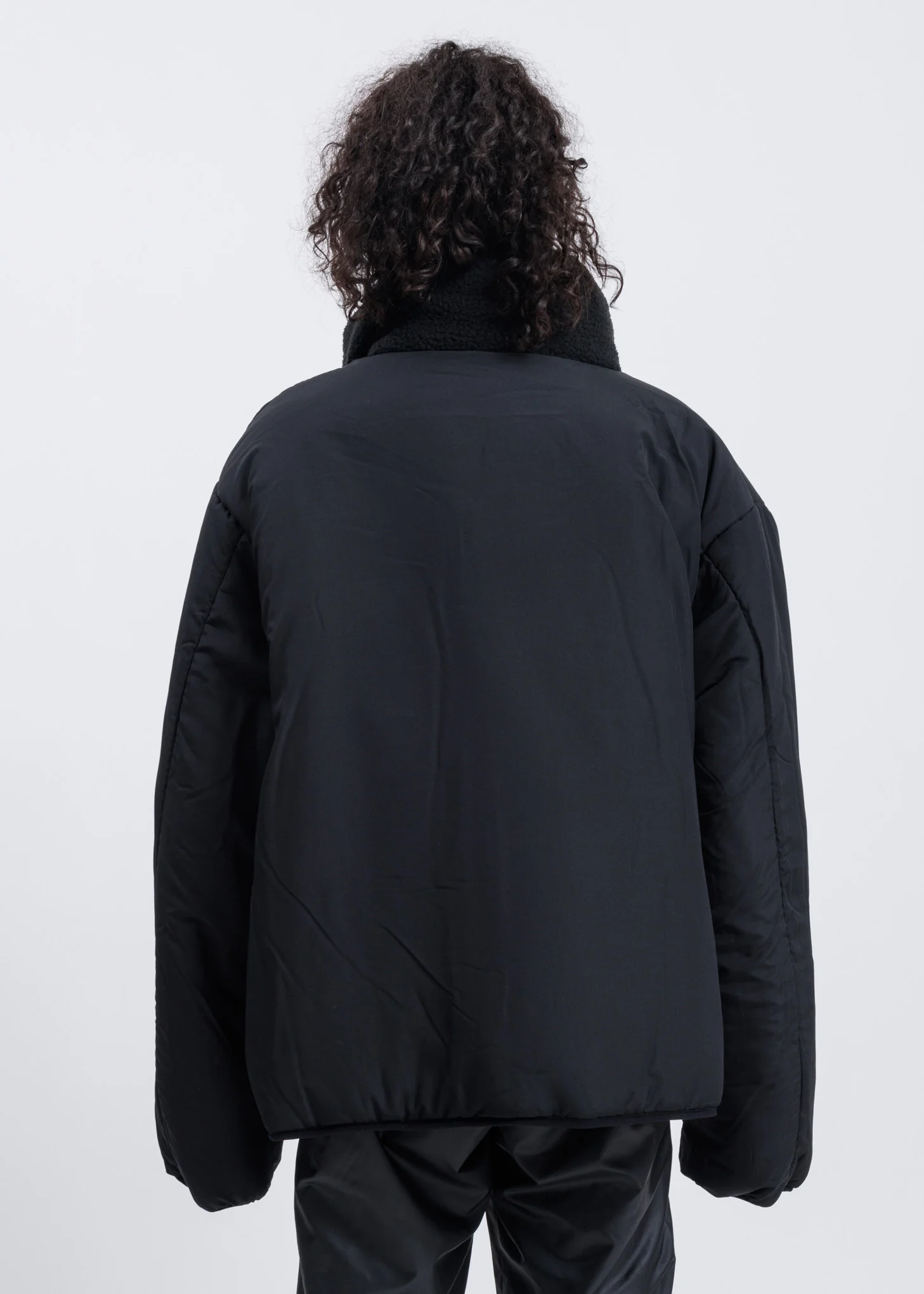 Black And White Reversible Fleece Jacket - Image 10