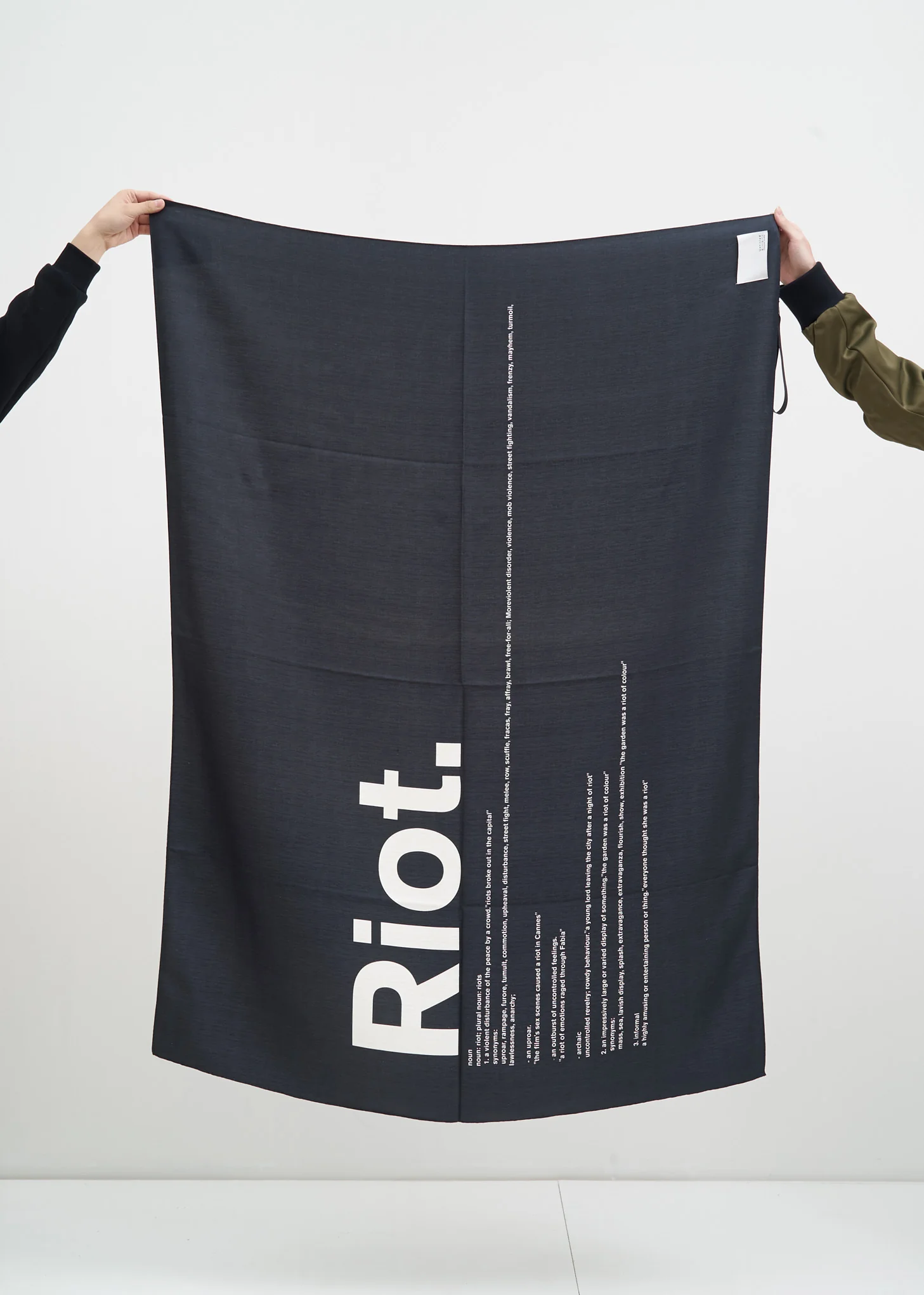 Black and White Riot Scarf