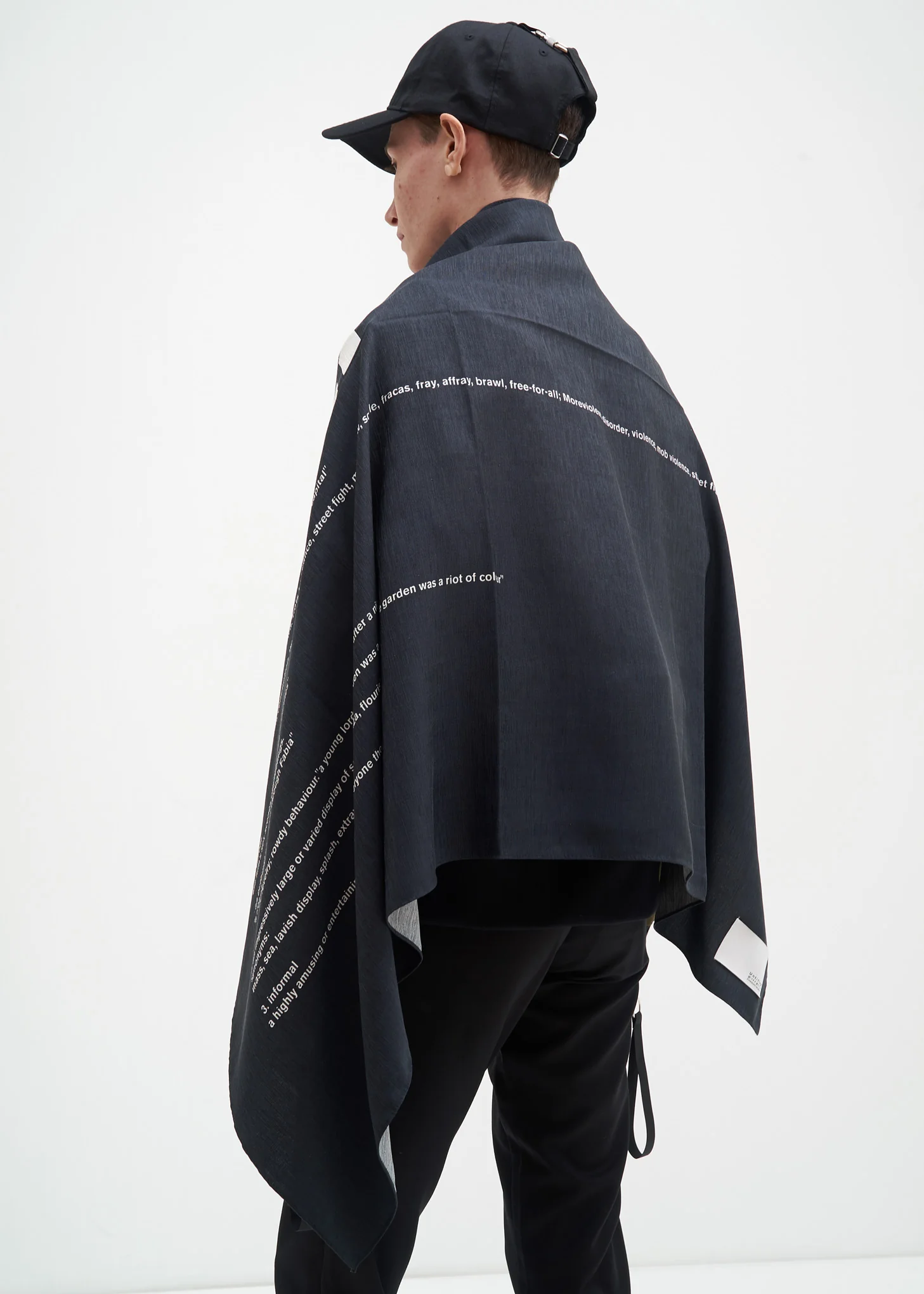 Black and White Riot Scarf - Image 4