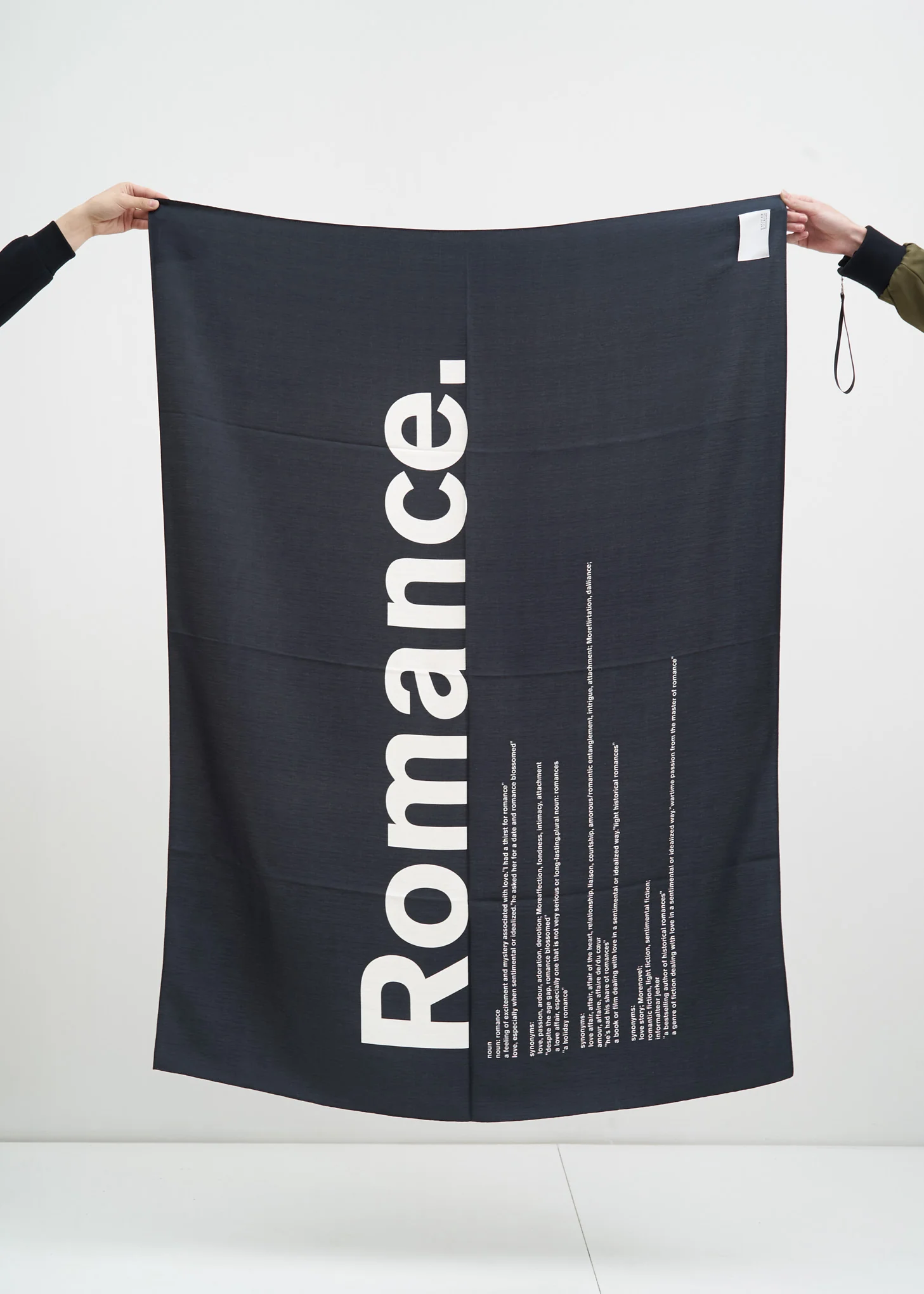Black and White Romance Scarf
