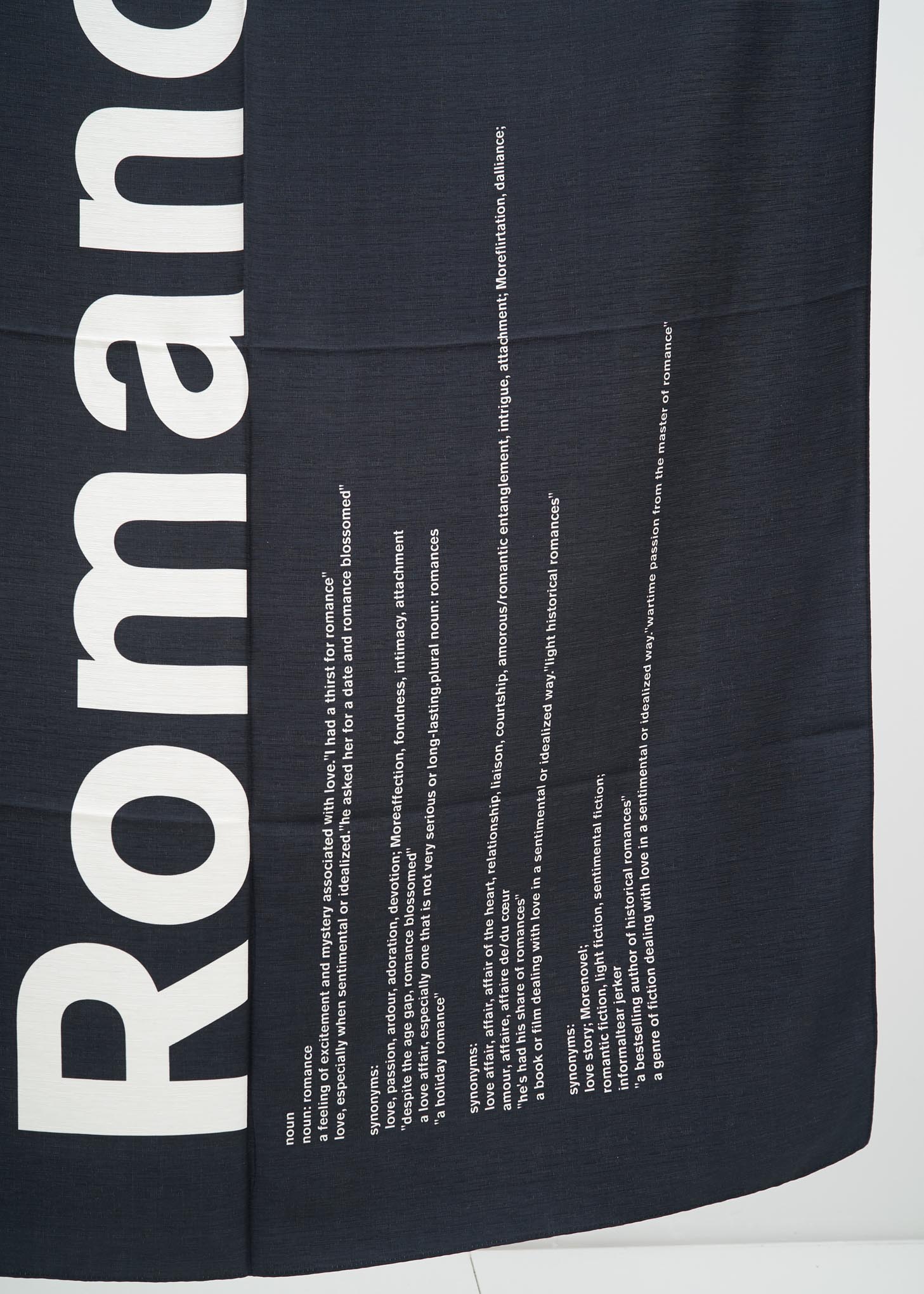 Black and White Romance Scarf - Image 3