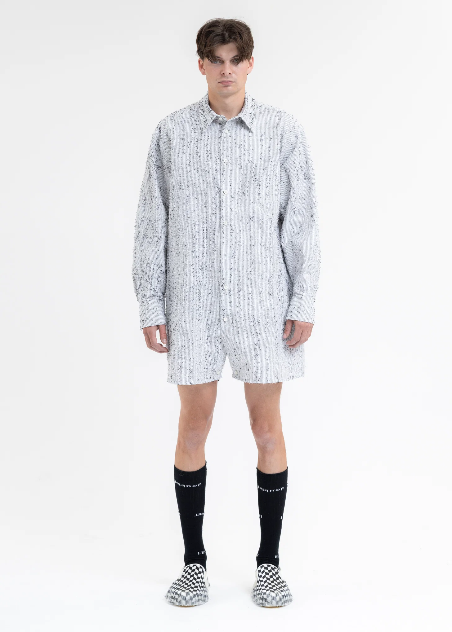 BLACK AND WHITE STUFFED SHIRT COSTUME