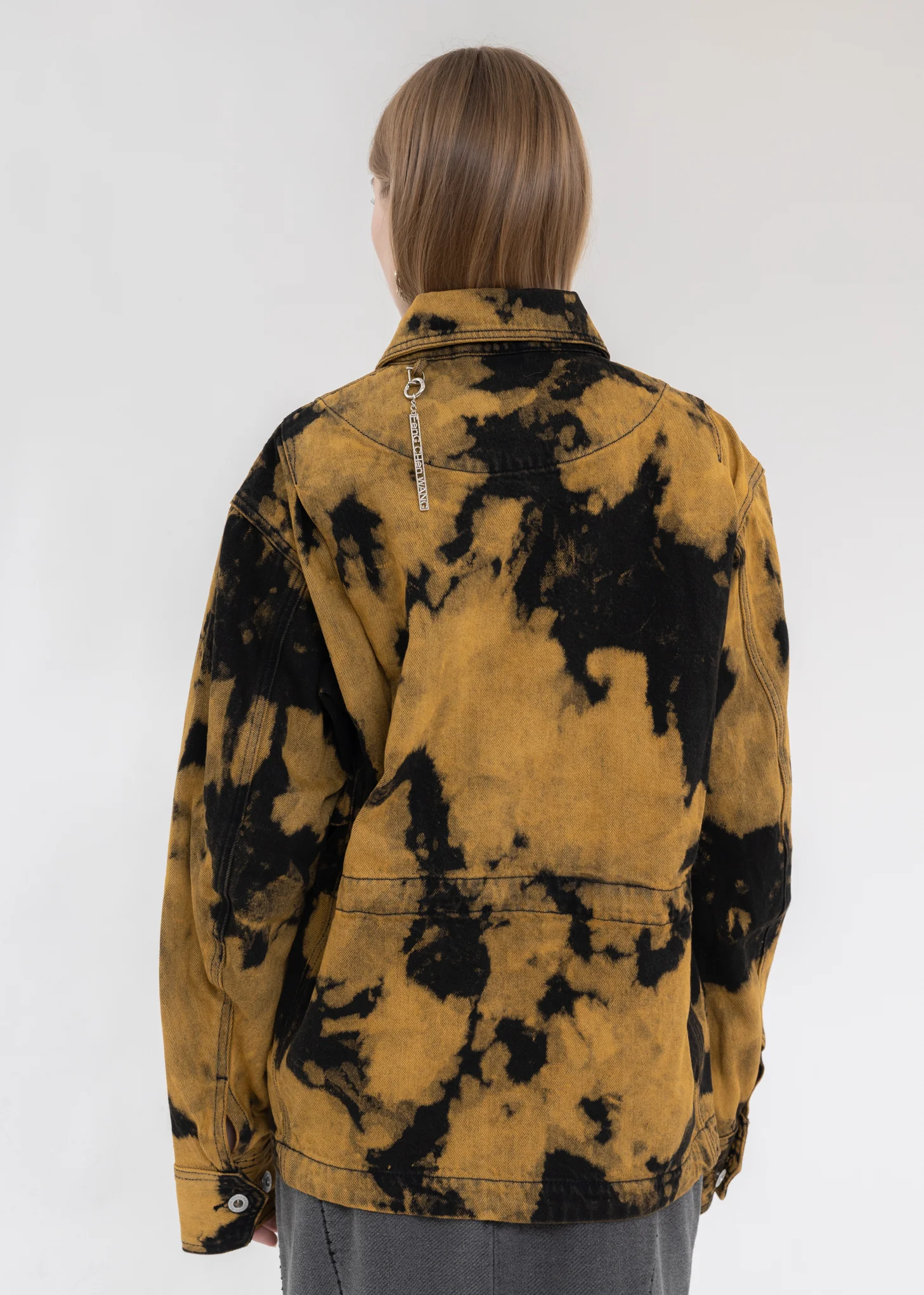 Black And Yellow TIE-DYE DENIM JACKET - Image 5