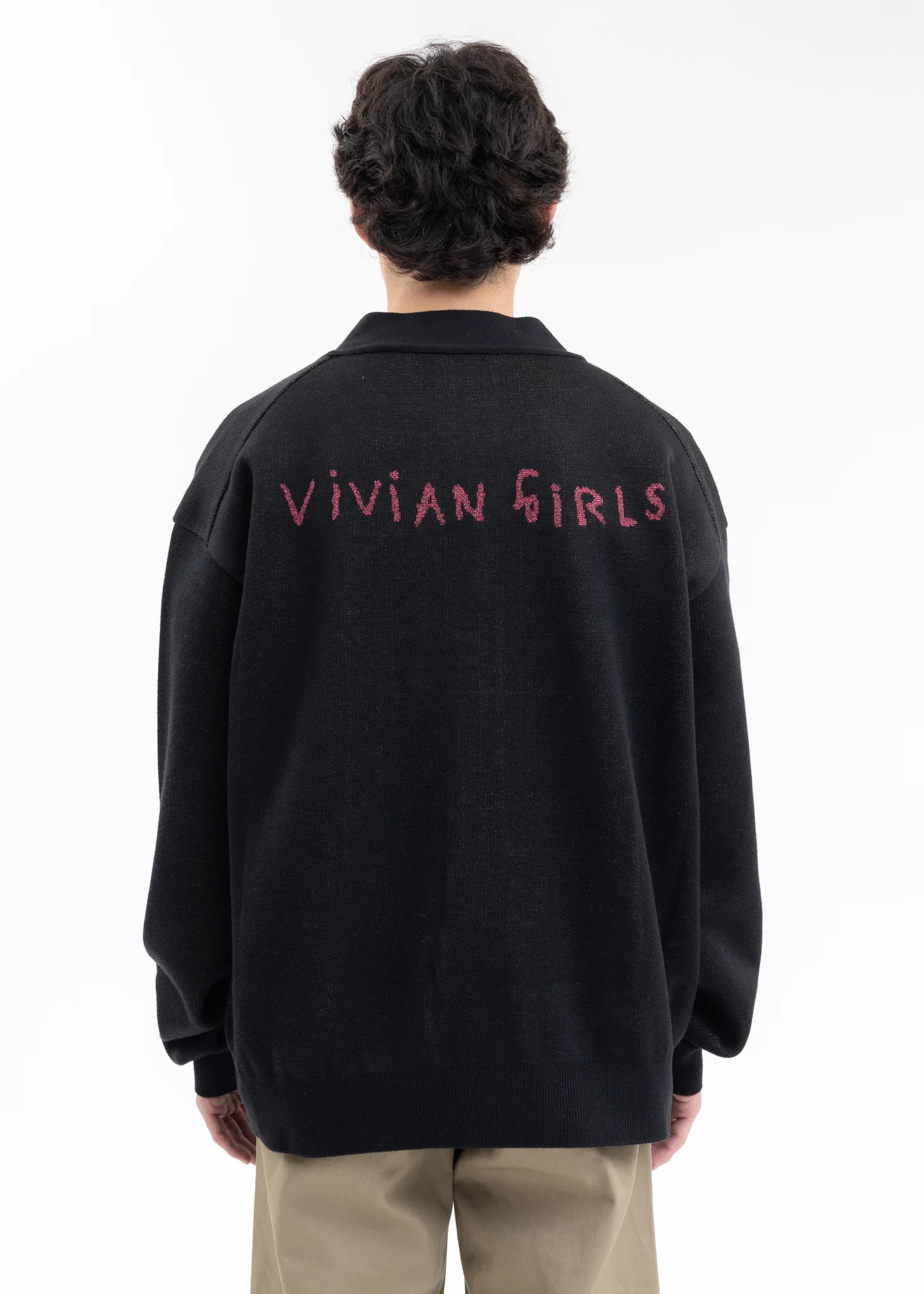 Black Angeline and Joyce Knit Cardigan - KIDILL × Henry Darger Collaboration - Image 2