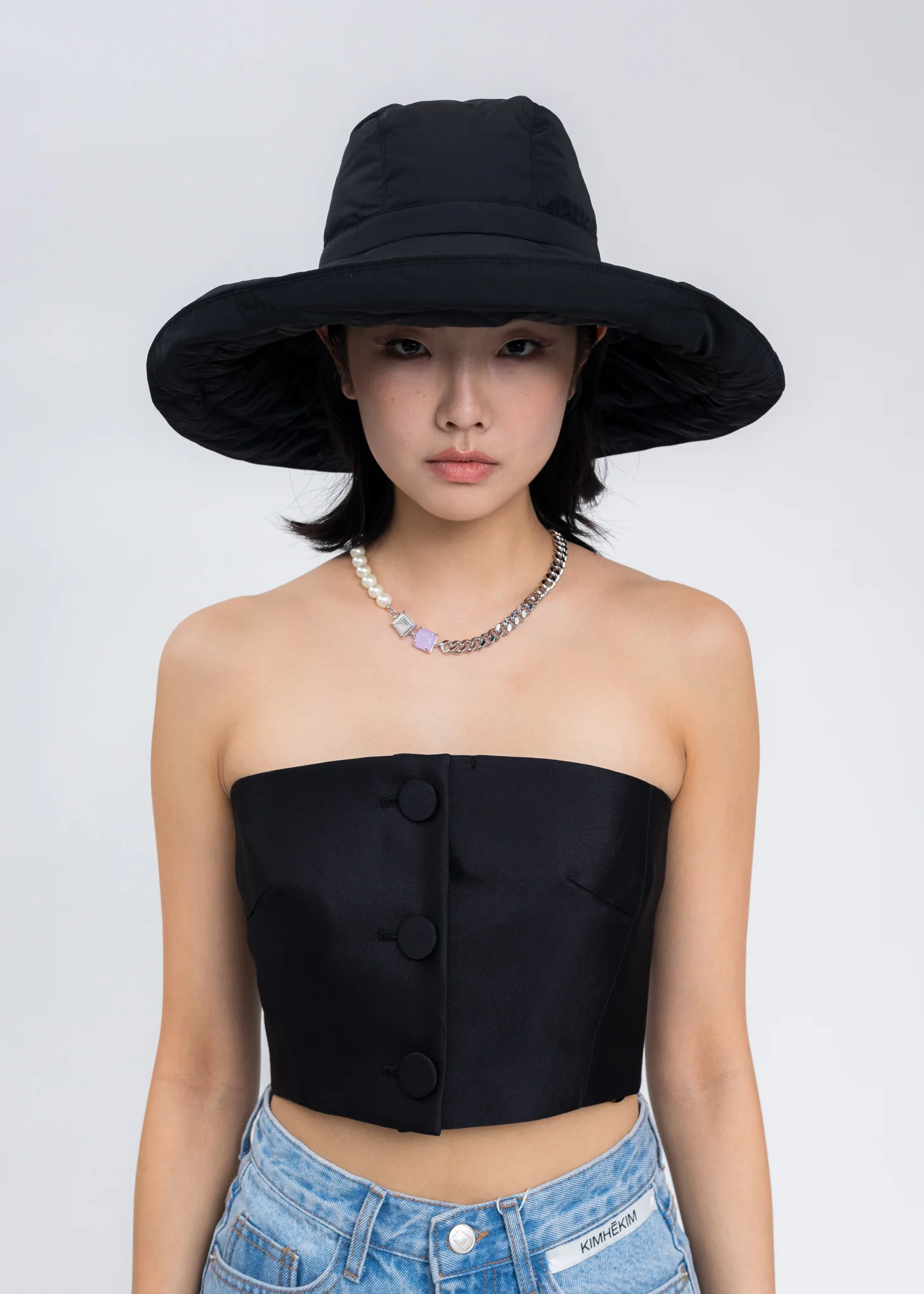 Black Down Anna Hat