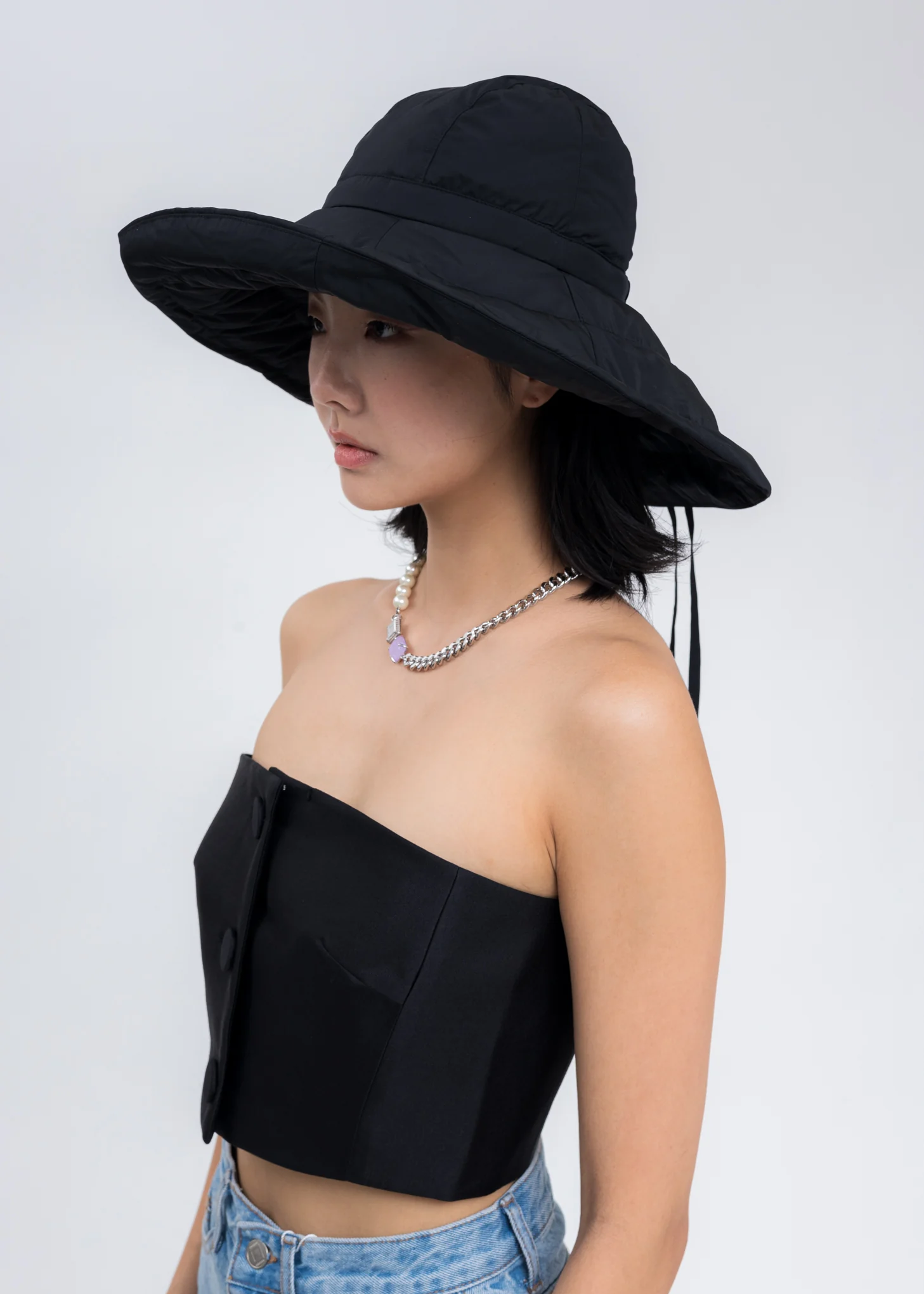 Black Down Anna Hat - Image 3