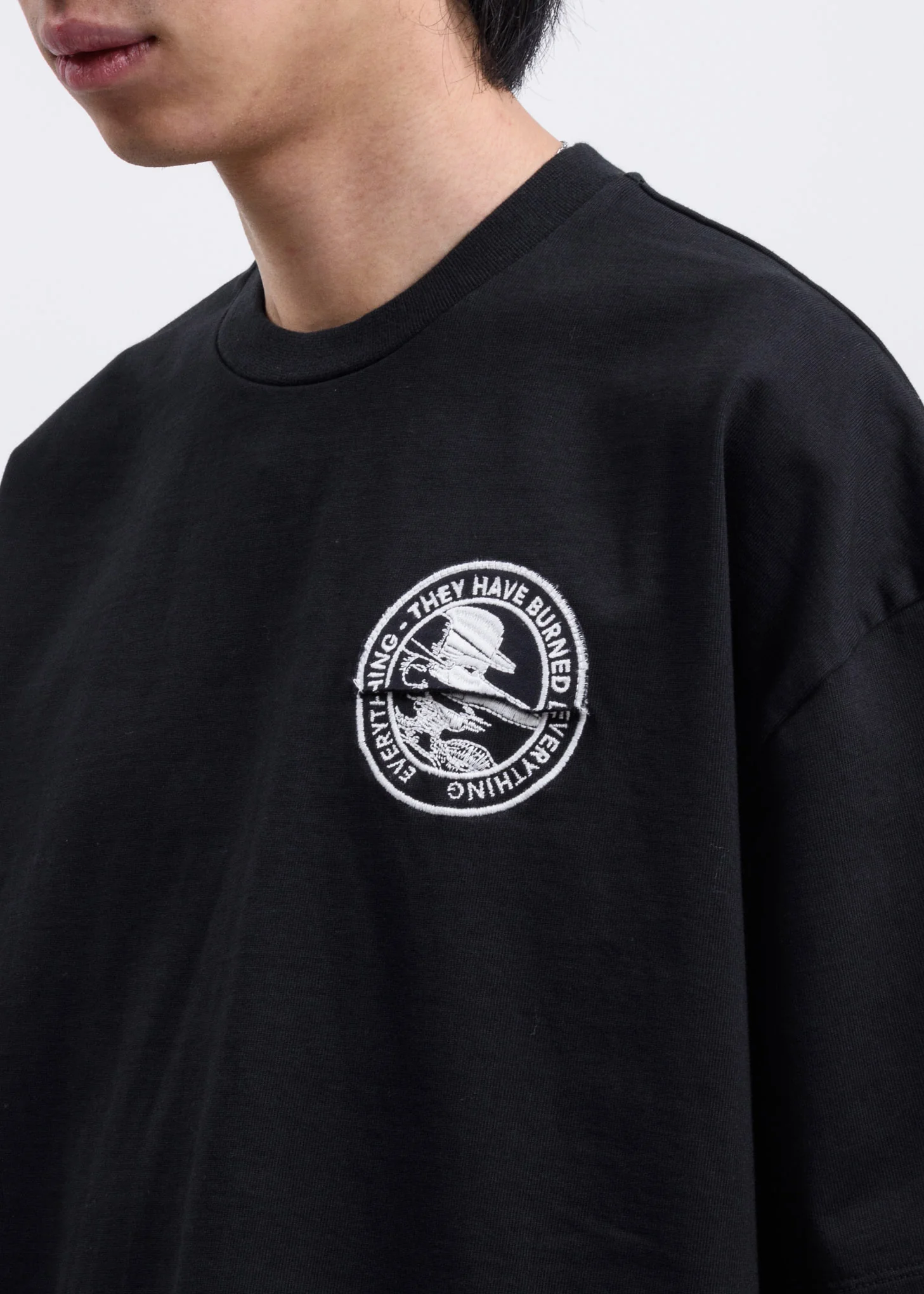 Black Another Crack Heavy Jersey T-Shirt - Image 3
