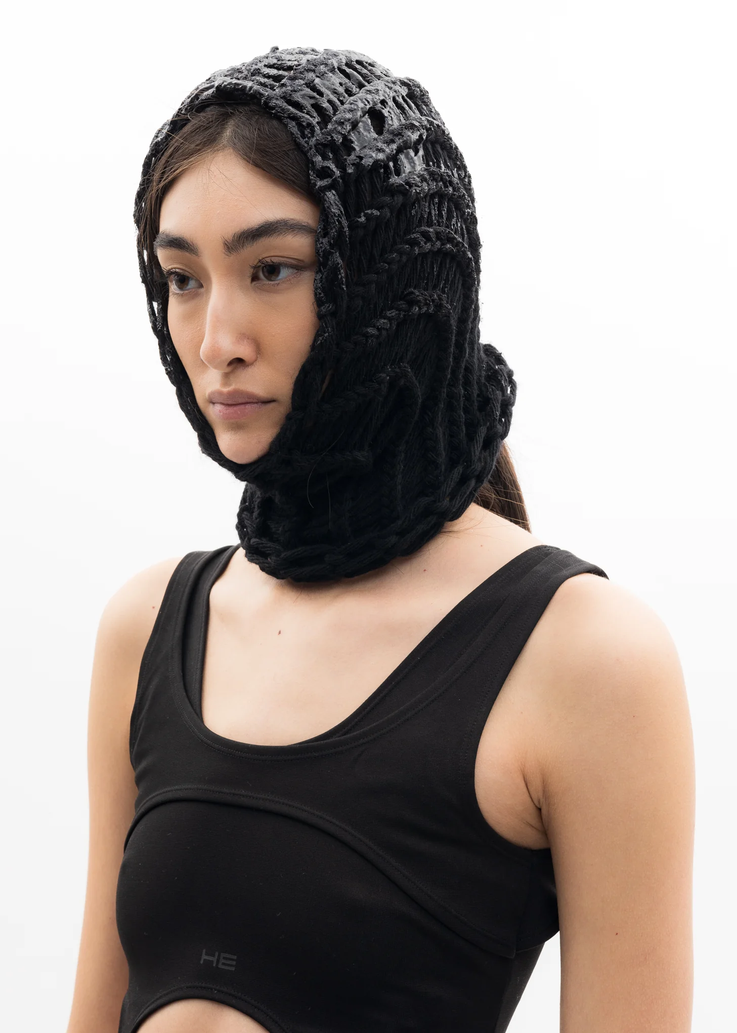 Black ARACEAE Hat