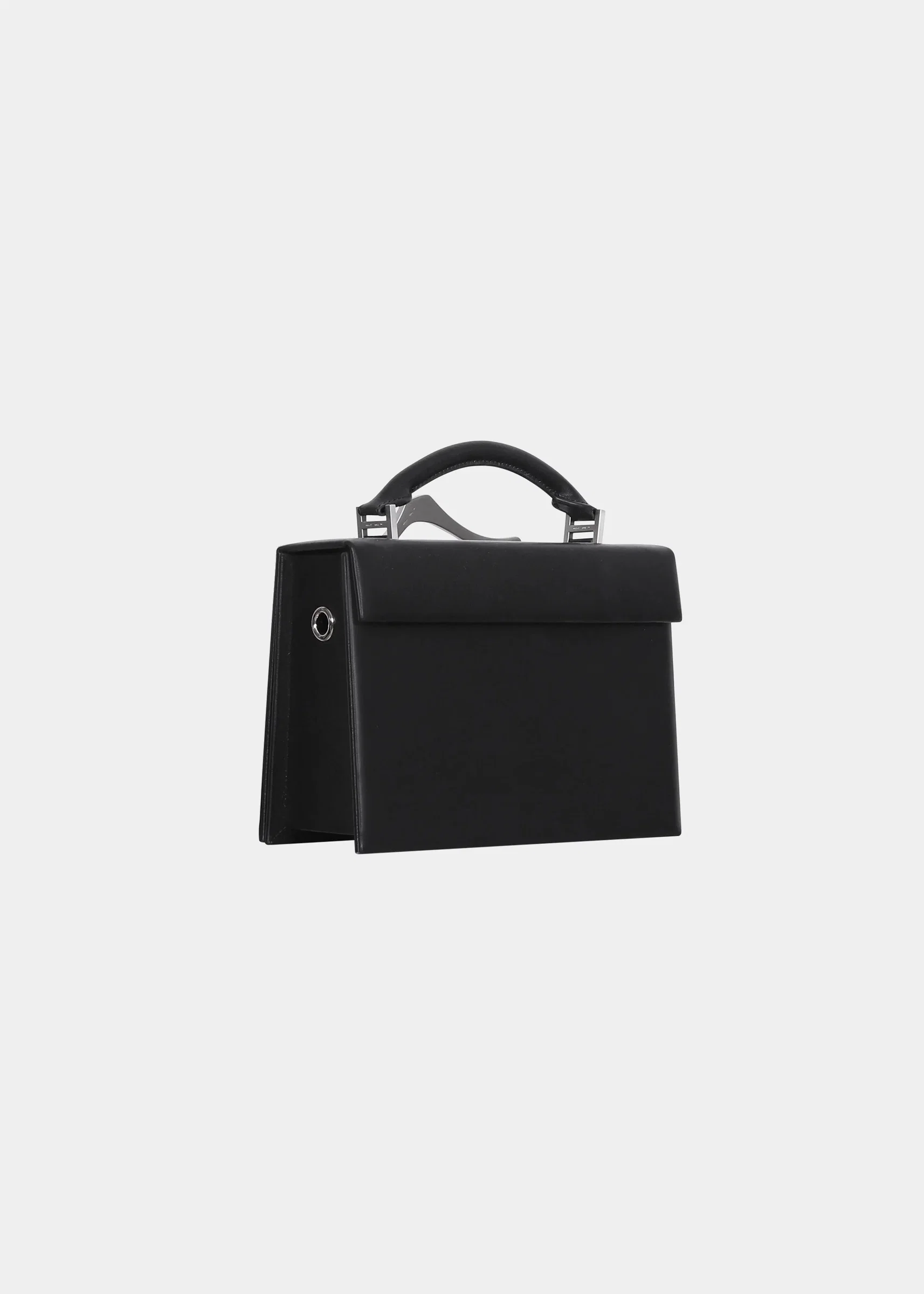 BLACK ARENITE LEATHER BAG - Image 12