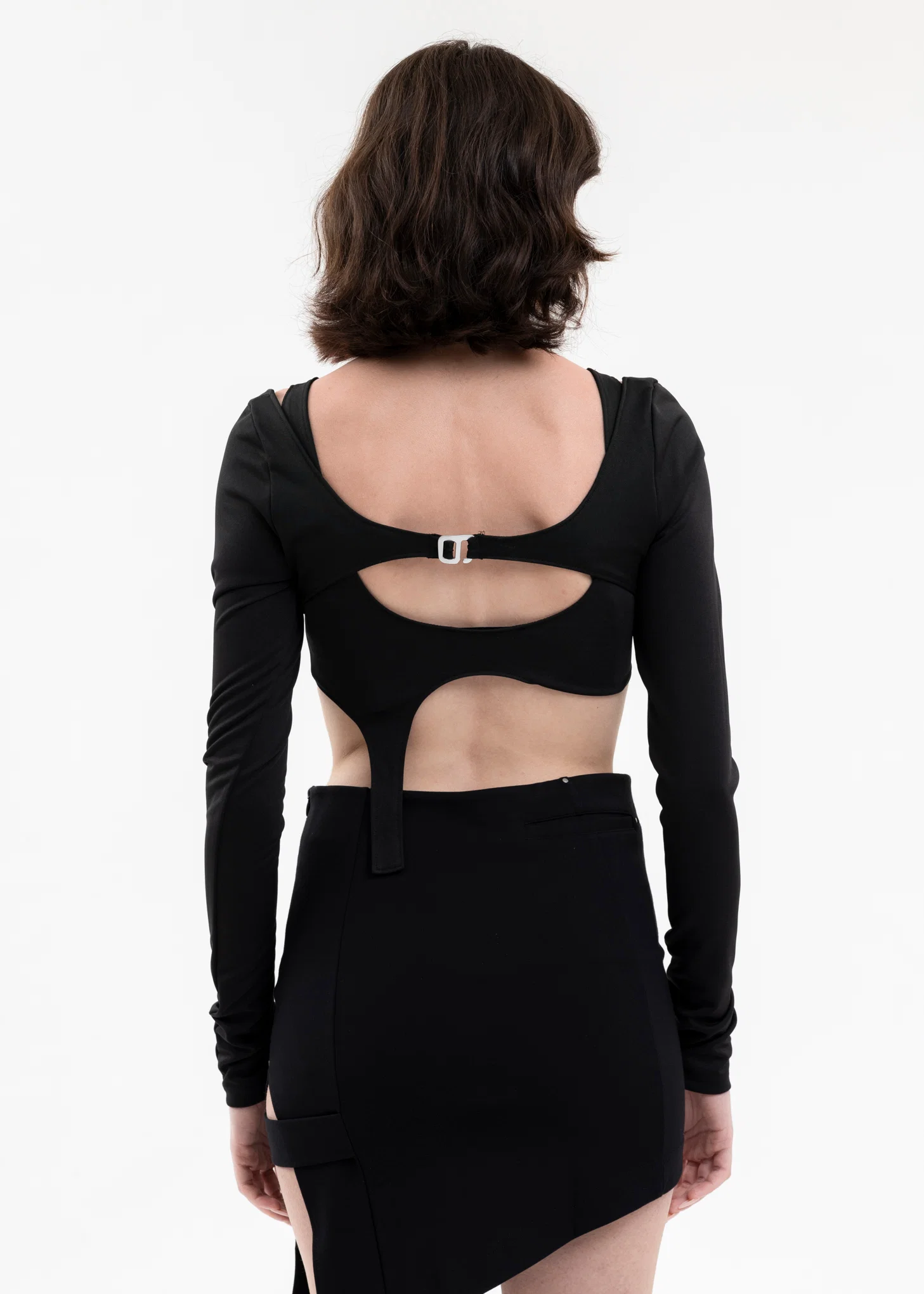 BLACK ARID HARNESS TOP - Image 2