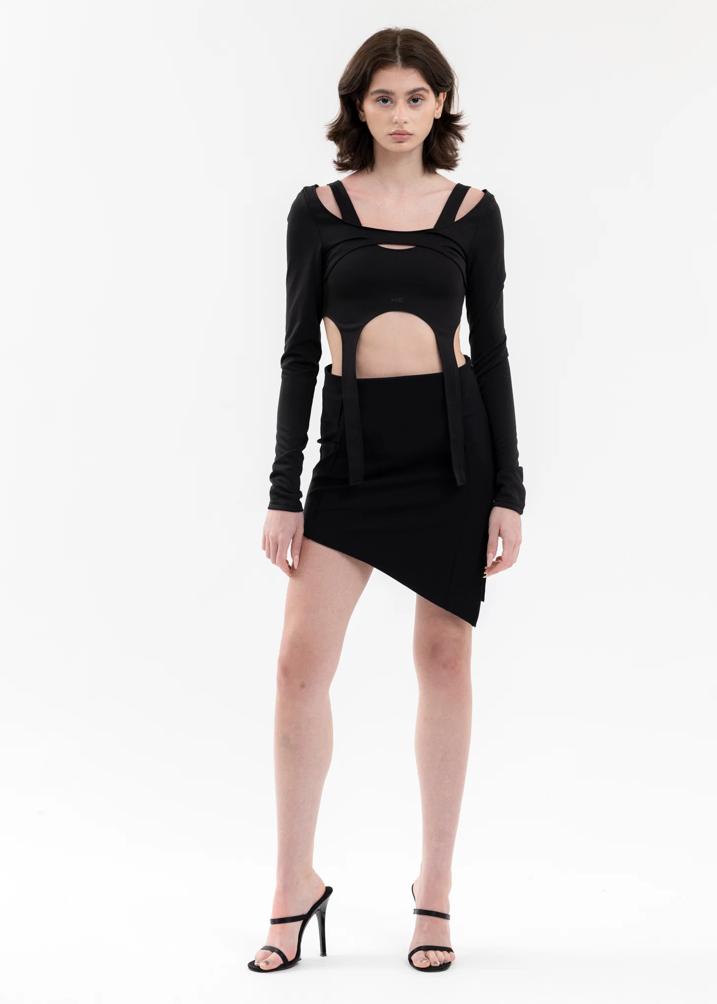 BLACK ARID HARNESS TOP - Image 5