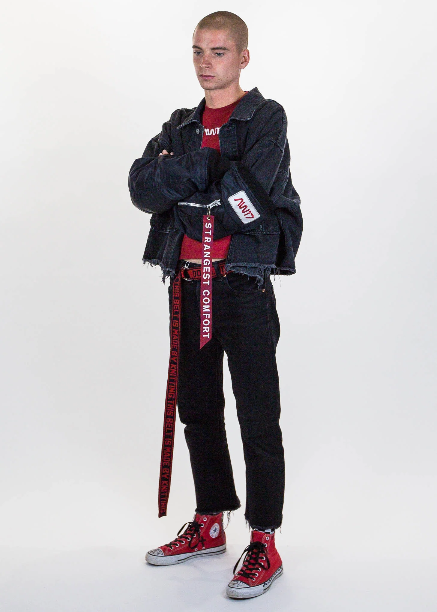Black Arm Warmers of Bomber Jacket - Image 6