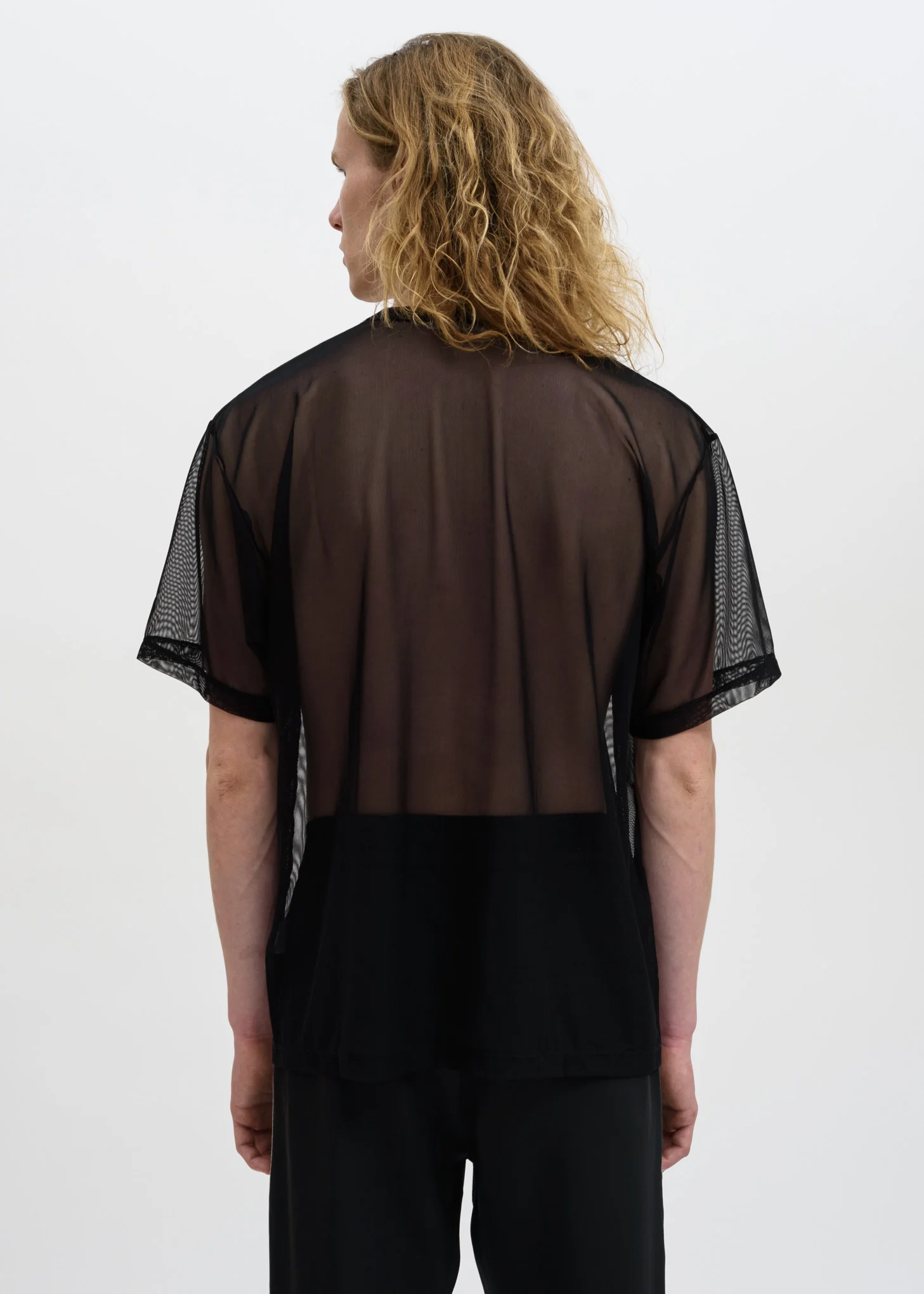 Black Arno Mesh T-Shirt - Image 3