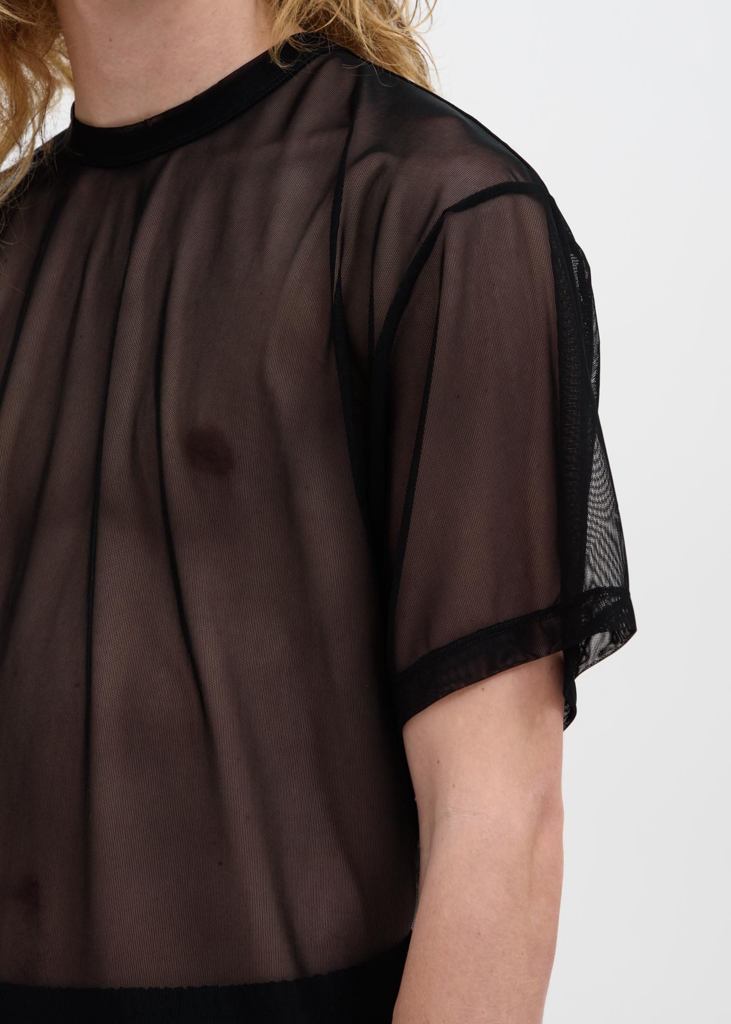 Black Arno Mesh T-Shirt - Image 4