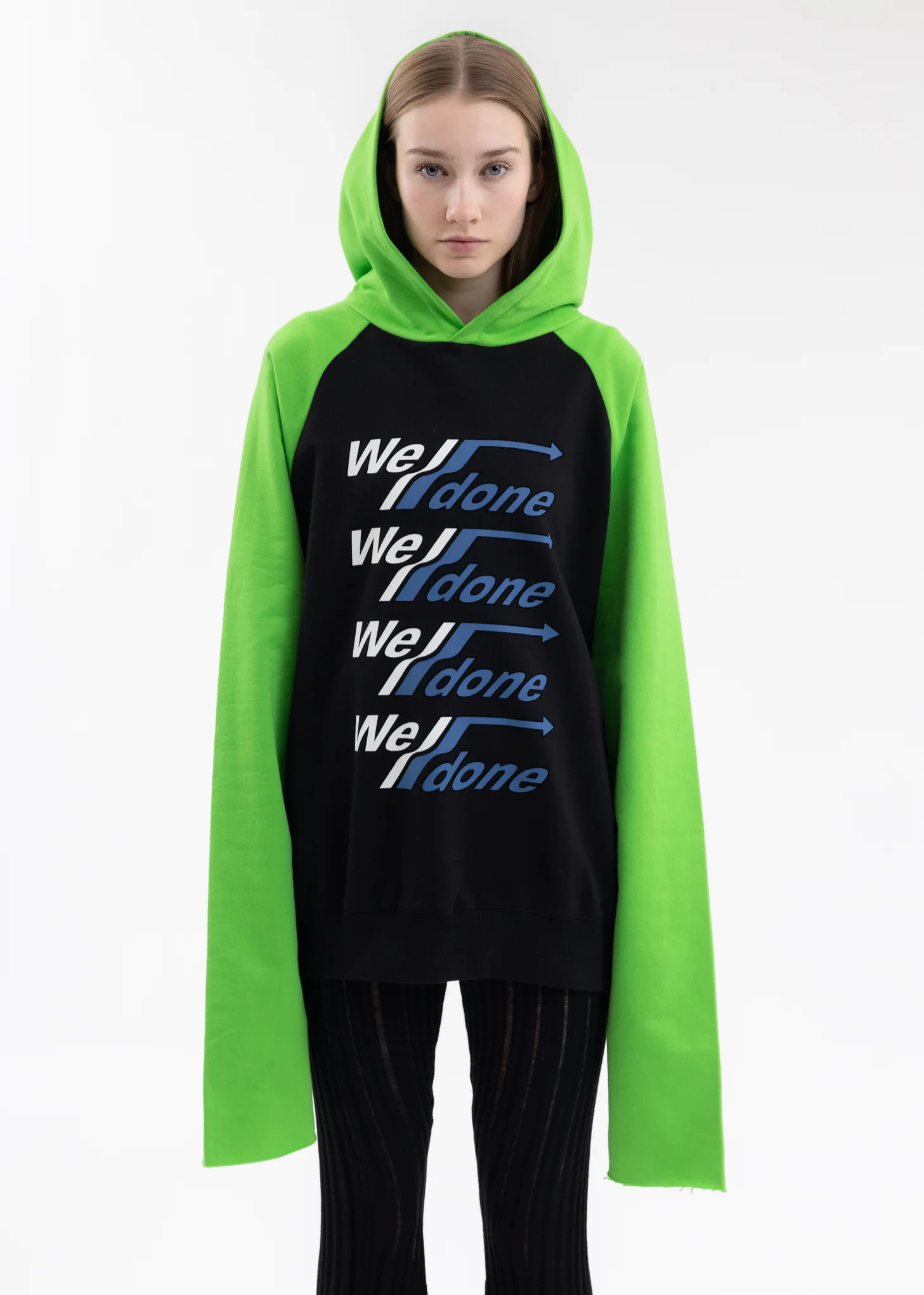 BLACK ARROW SELLDONE LOGO RAGLAN HOODIE - Image 4