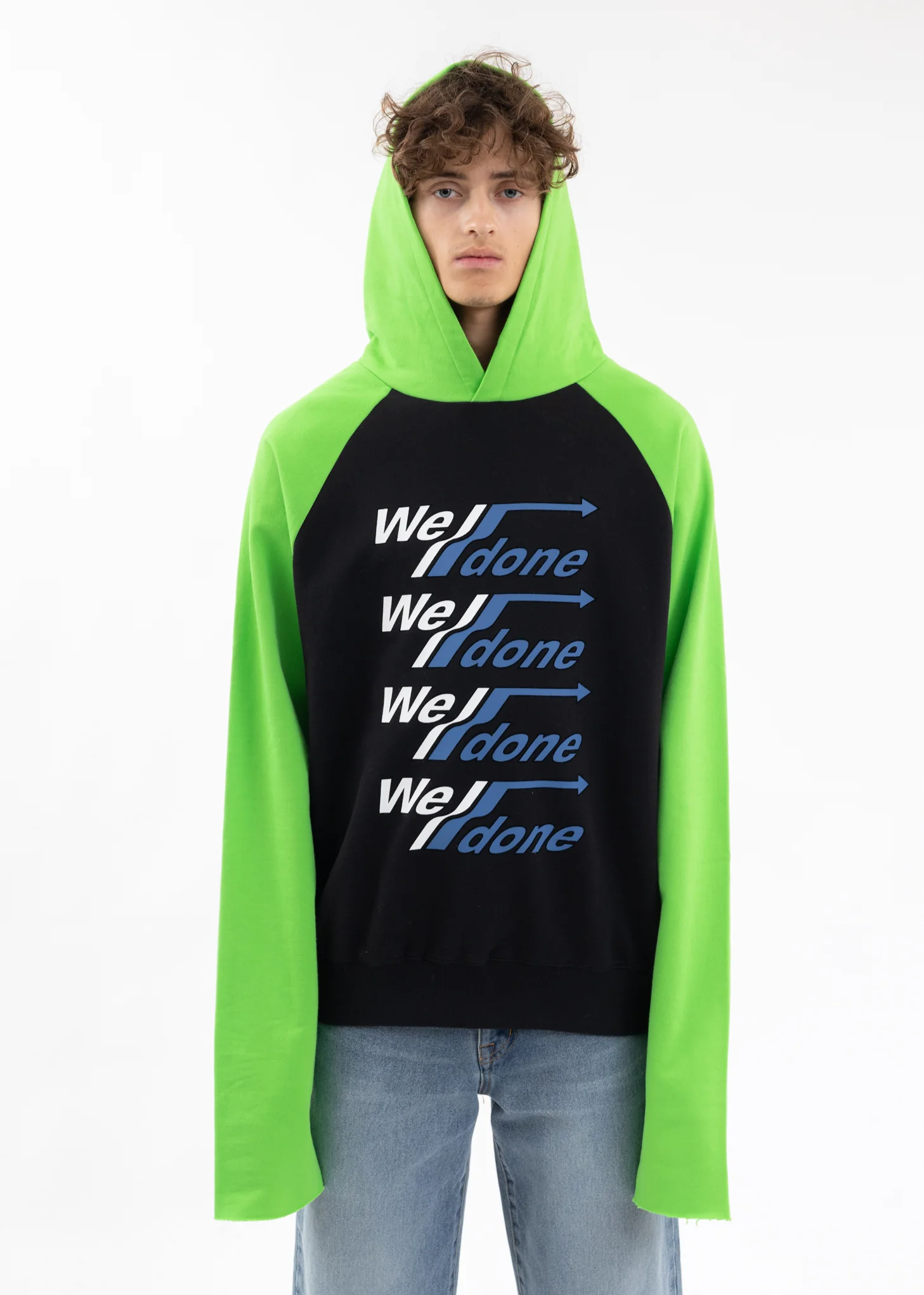 BLACK ARROW SELLDONE LOGO RAGLAN HOODIE