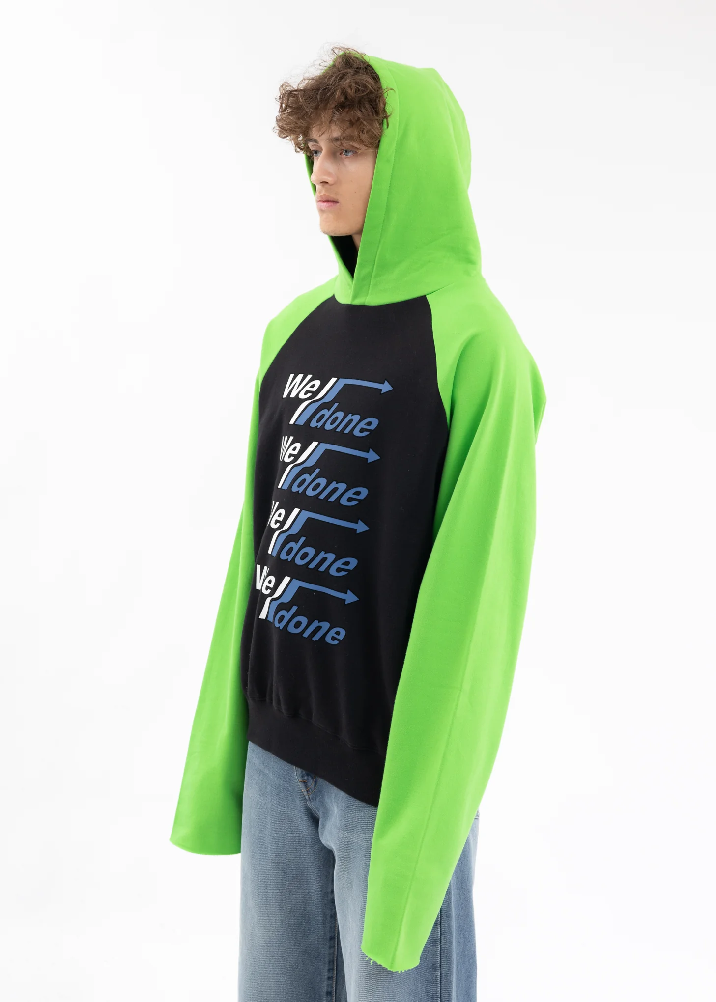 BLACK ARROW SELLDONE LOGO RAGLAN HOODIE - Image 3