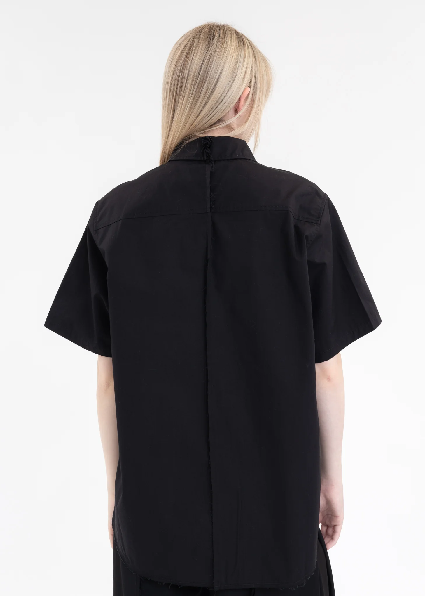 Black Asteroid Raw Edge Shirt - Image 2