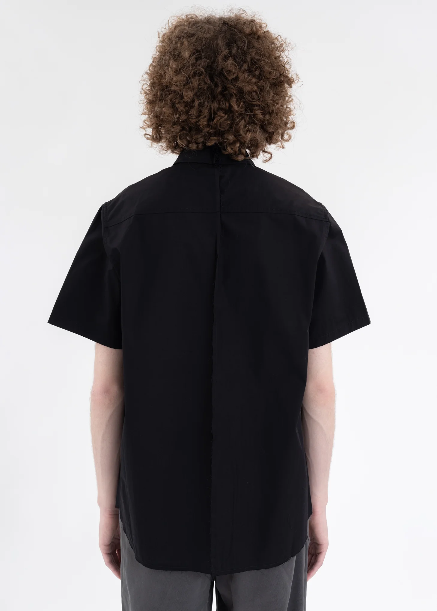 Black Asteroid Raw Edge Shirt - Image 2